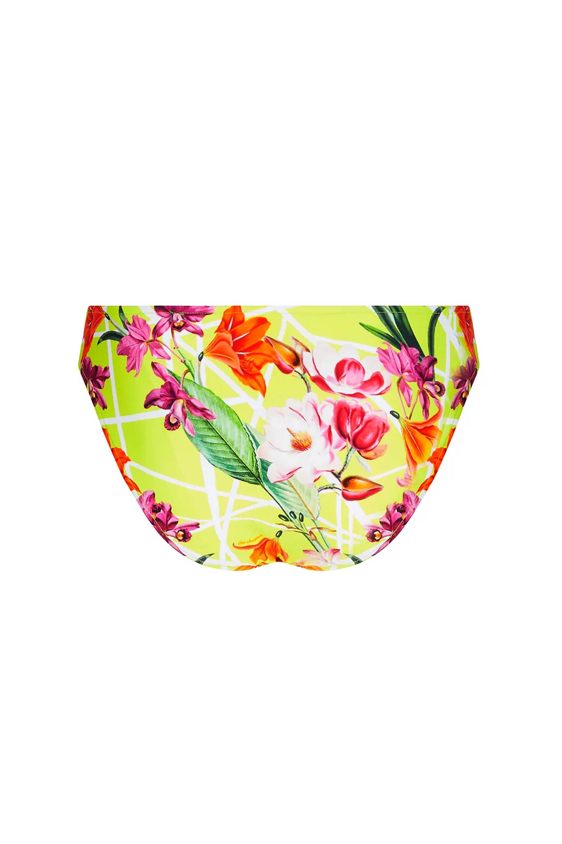 Lise Charmel γυναικείο μαγιό μπικίνι σλιπ με floral print - ABB0393 Πράσινο Lime
