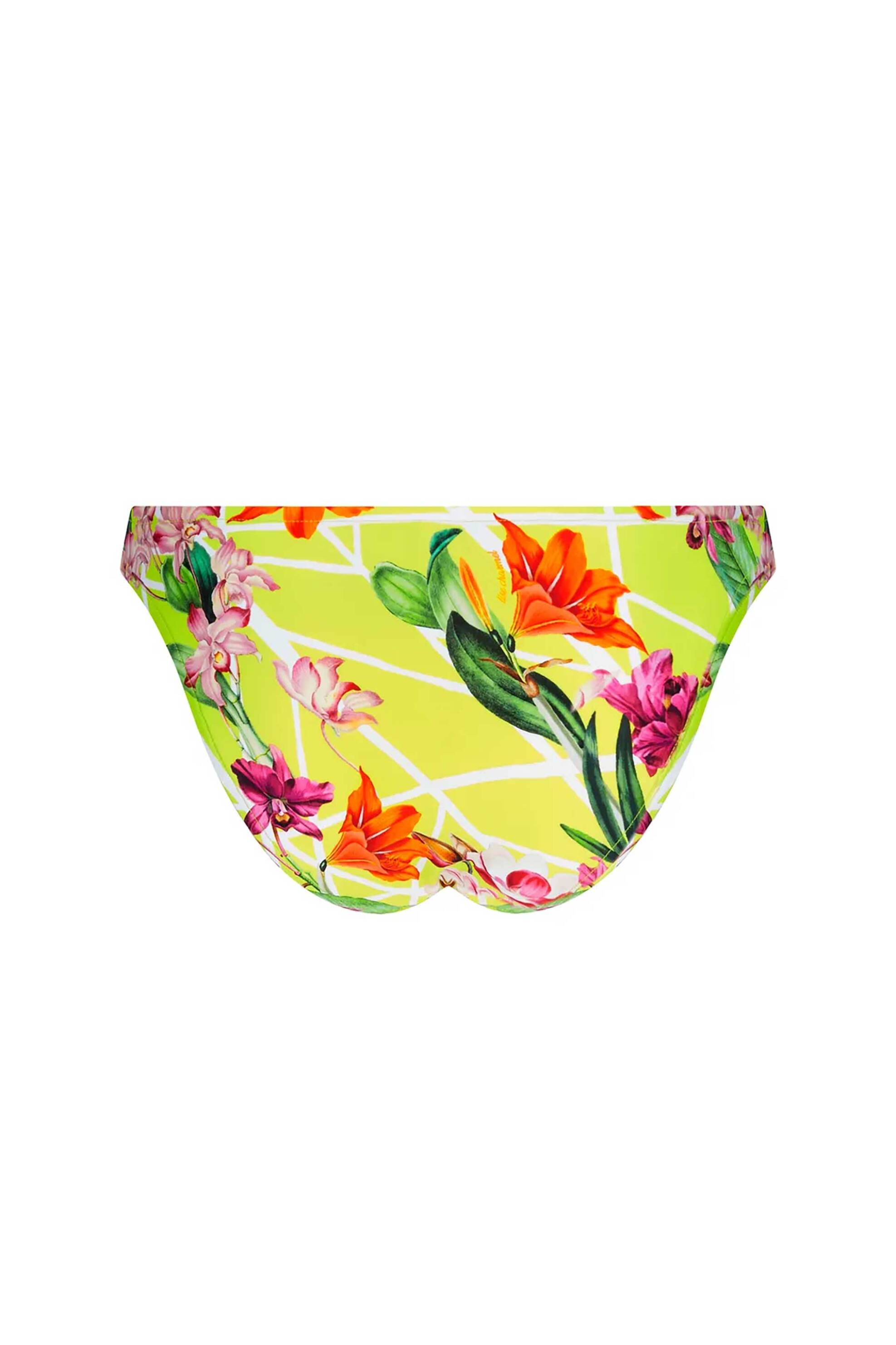 Lise Charmel γυναικείο μαγιό μπικίνι σλιπ με floral print - ABB0493 Πράσινο Lime