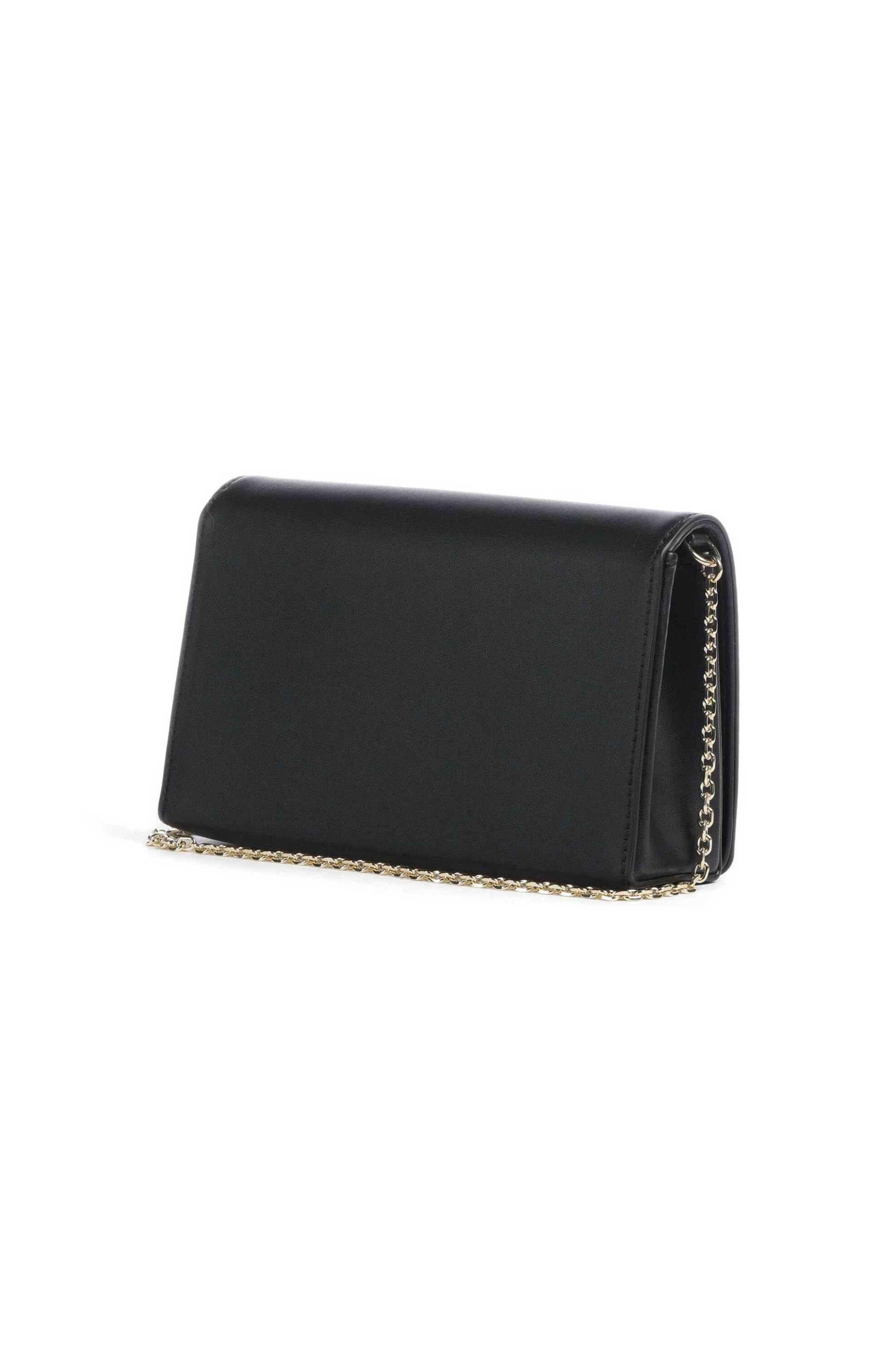 Love Moschino γυναικεία τσάντα crossbody μονόχρωμη με λογότυπο με παγιέτες - JC4293PP0IKK1 Μαύρο φωτογραφία