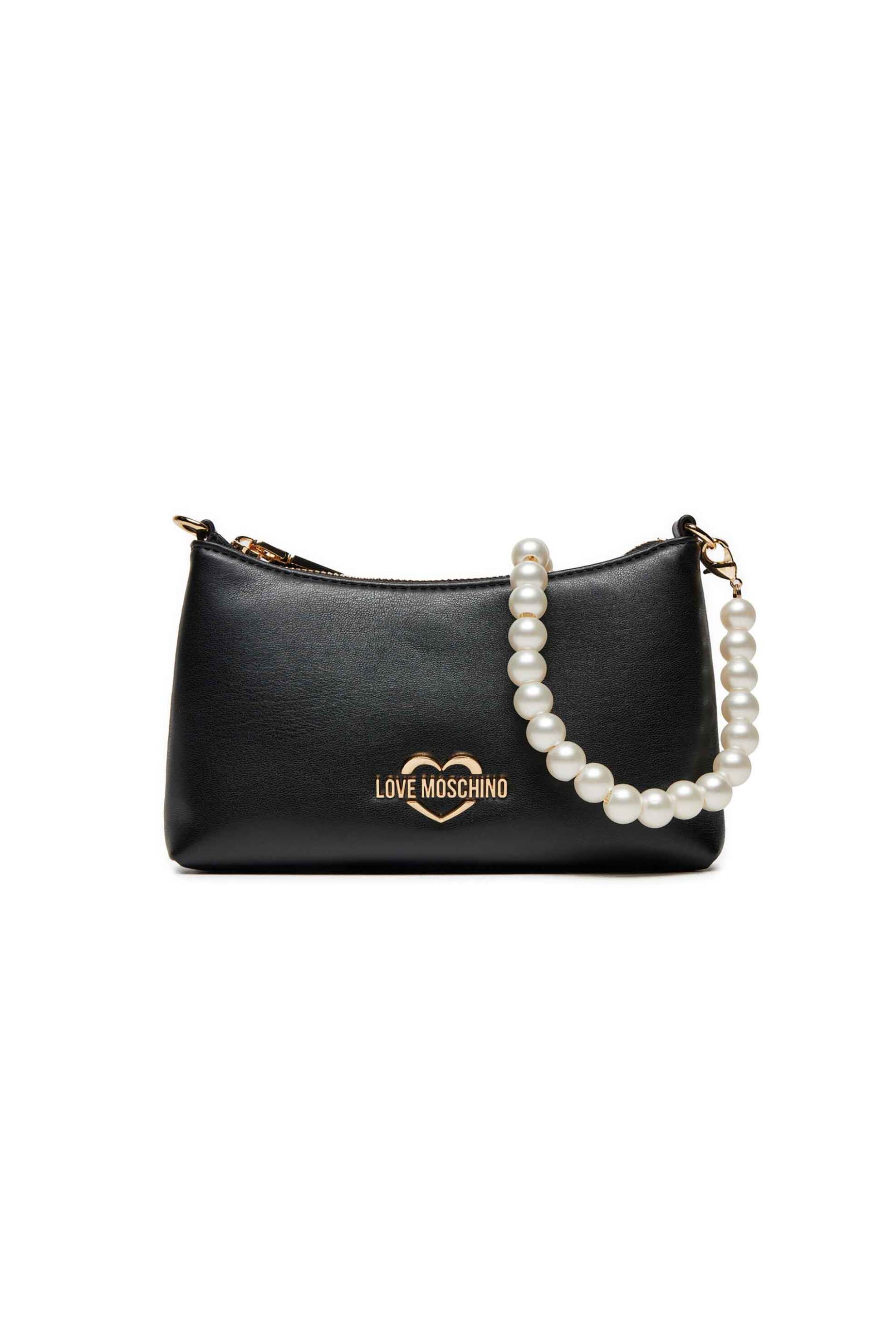 LOVE MOSCHINO Love Moschino γυναικείο mini bag με μεταλλικό logo - JC4351PP0LKT0 Μαύρο