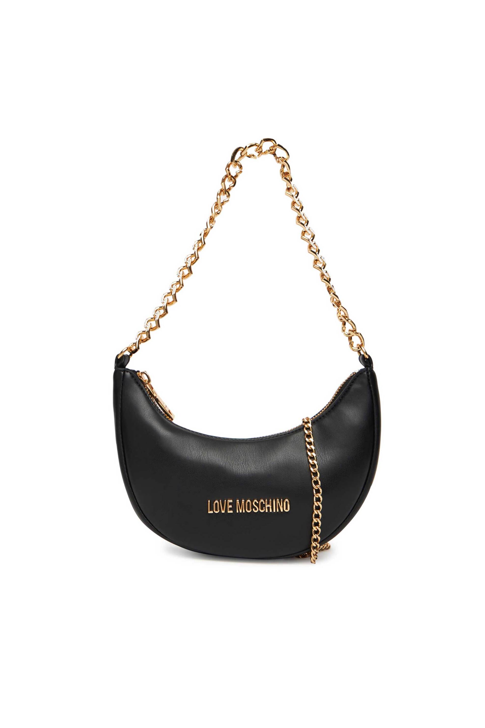 Love Moschino γυναικεία τσάντα ώμου με αλυσίδα - JC4094PP1NLU0 Μαύρο