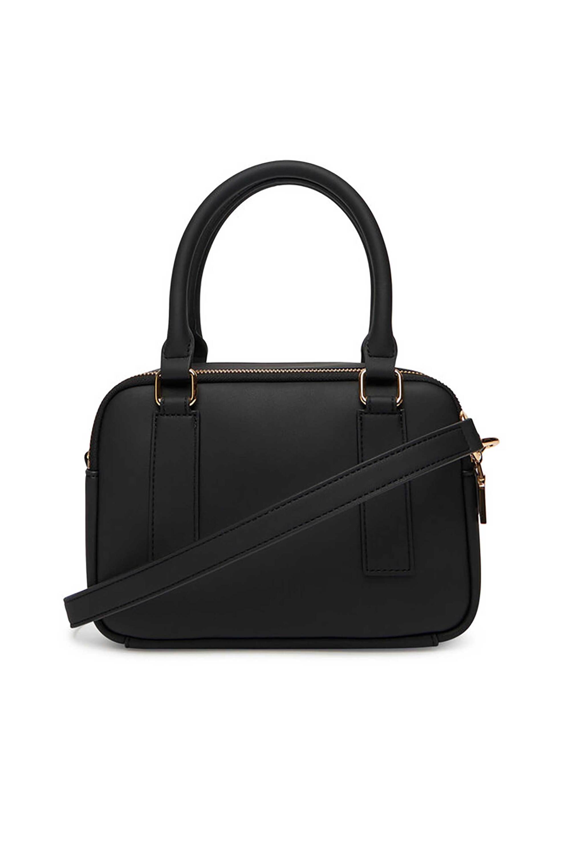 Love Moschino γυναικεία τσάντα χειρός με μεταλλικό λογότυπο - JC4295PP1NL15 Μαύρο φωτογραφία