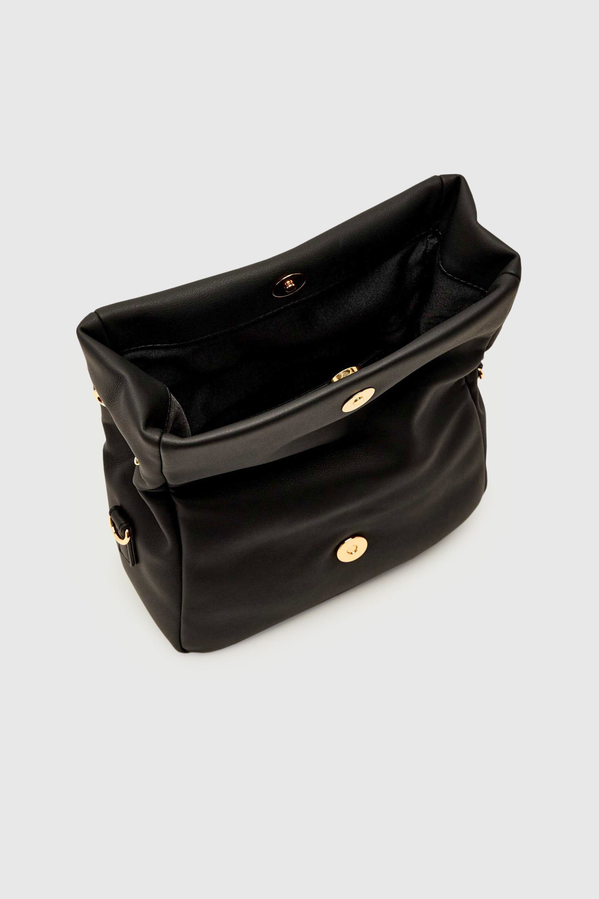 Love Moschino γυναικεία τσάντα ώμου με μεταλλικό λογότυπο - JC4307PP0NKD0 Μαύρο φωτογραφία