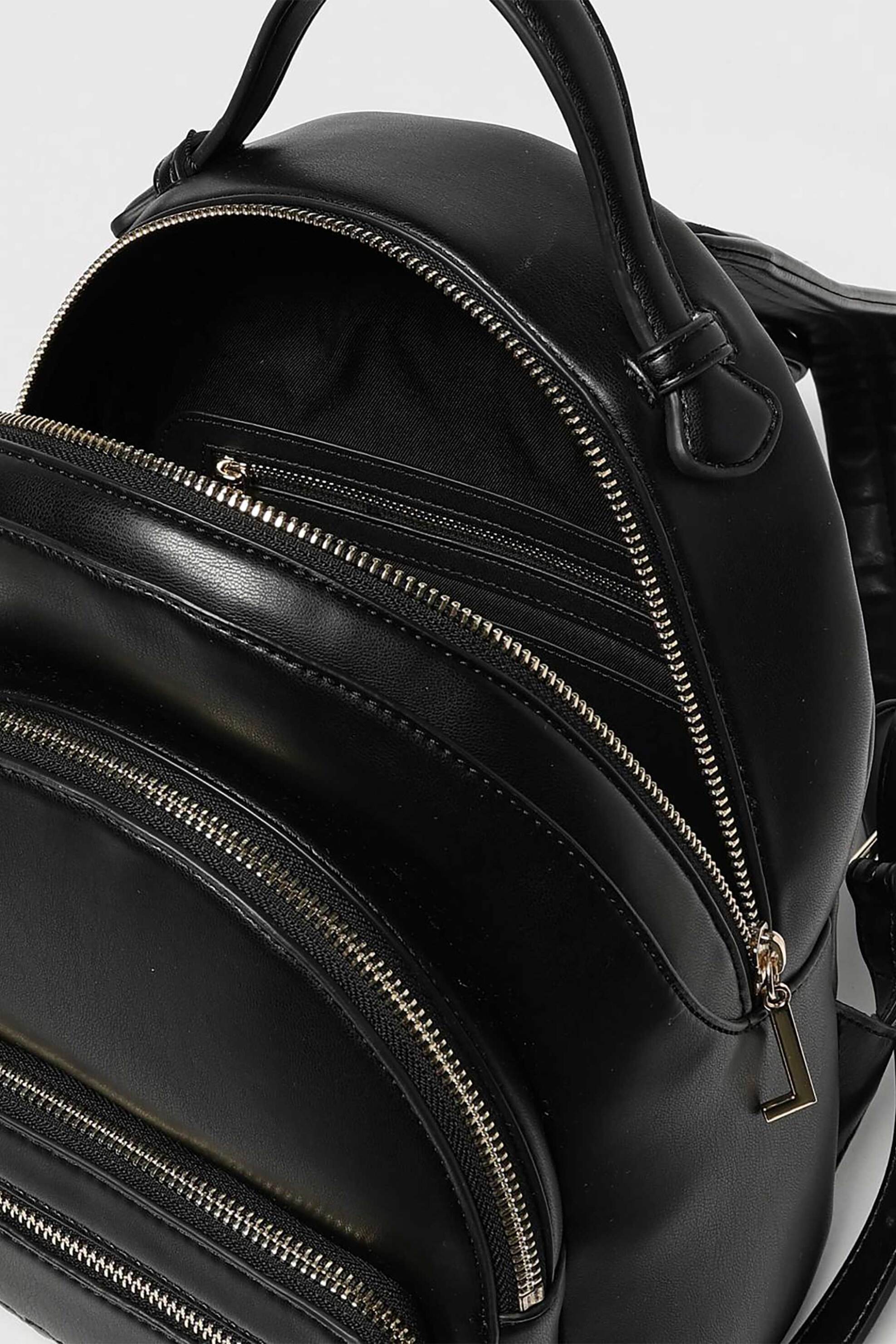 Love Moschino γυναικείo backpack με κεντημένο λογότυπο - JC4344PP0NKA0 Μαύρο - Χρυσό φωτογραφία