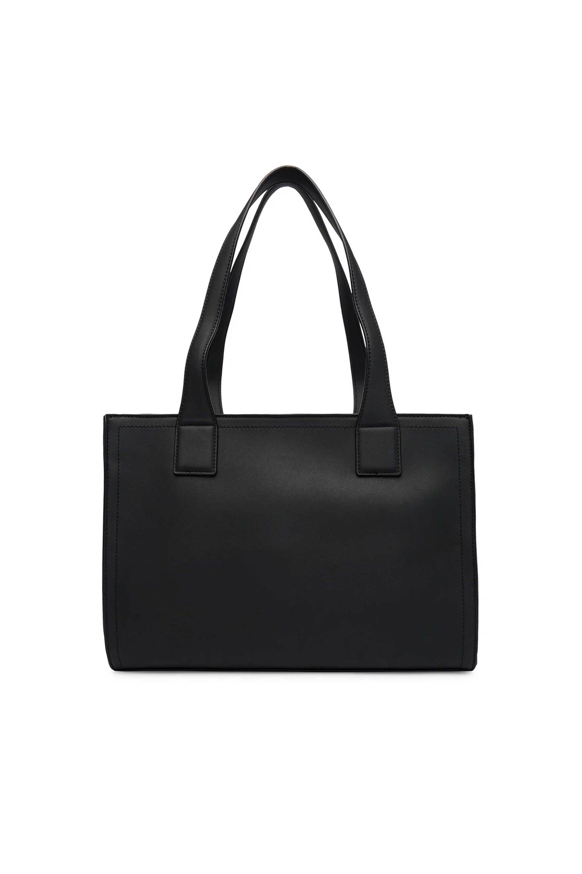 LOVE MOSCHINO Love Moschino γυναικεία τσάντα tote με ανάγλυφο λογότυπο - JC4045PP1OLE0 Μαύρο - 3