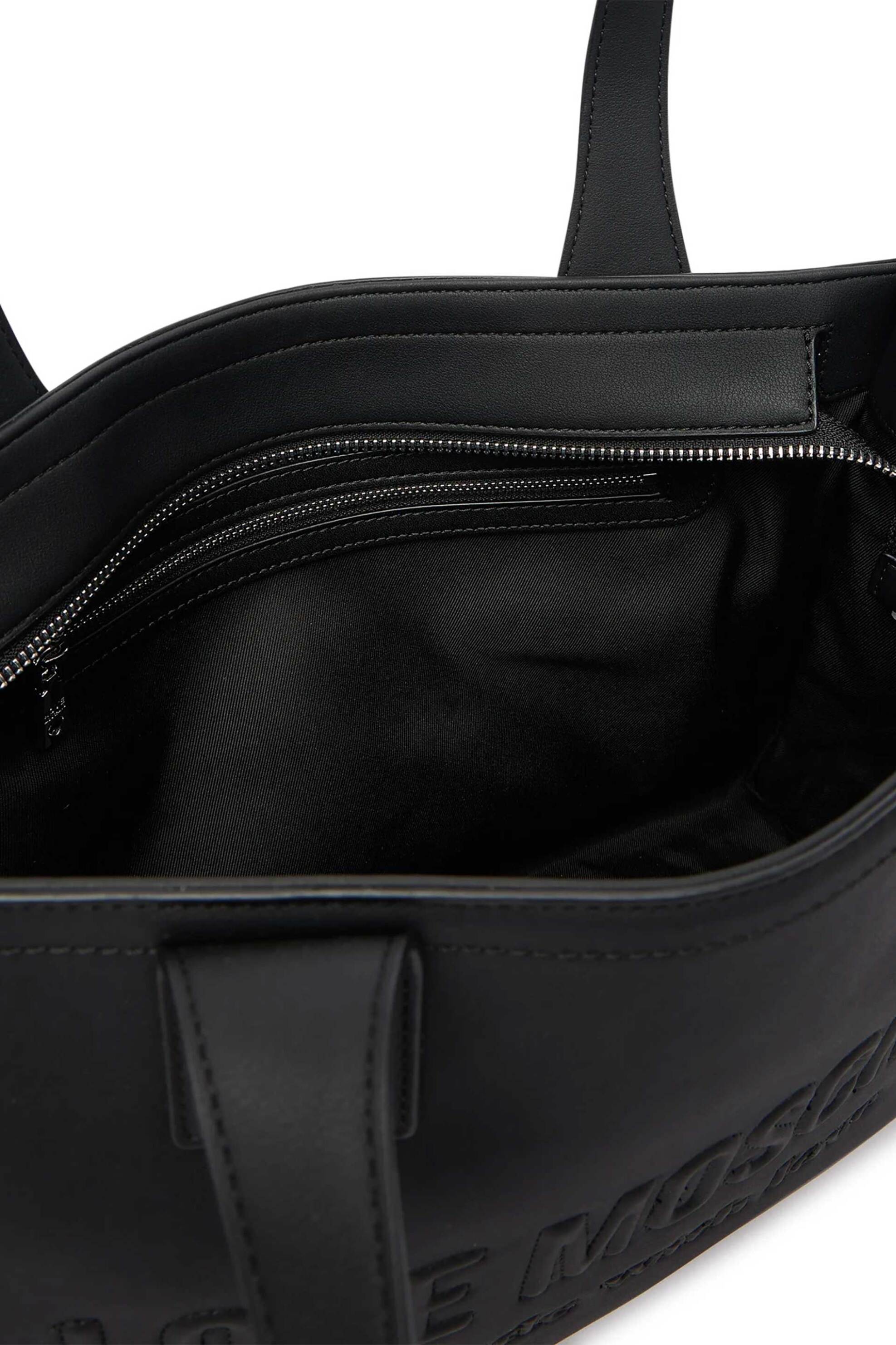 LOVE MOSCHINO Love Moschino γυναικεία τσάντα tote με ανάγλυφο λογότυπο - JC4045PP1OLE0 Μαύρο - 4