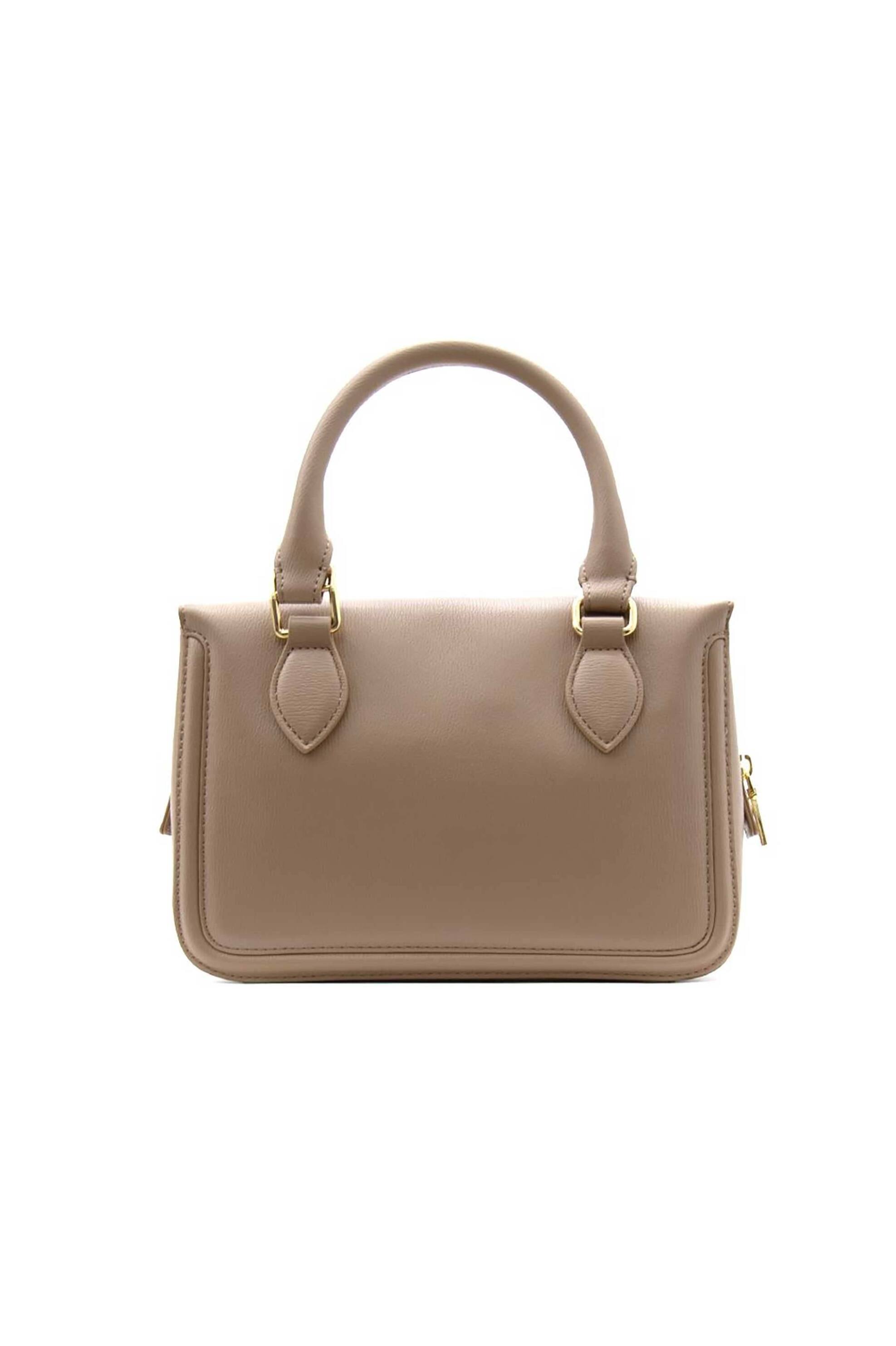 LOVE MOSCHINO Love Moschino γυναικεία τσάντα χειρός με ανάγλυφο λογότυπο - JC4097PP1OLL0 Μπεζ - 3
