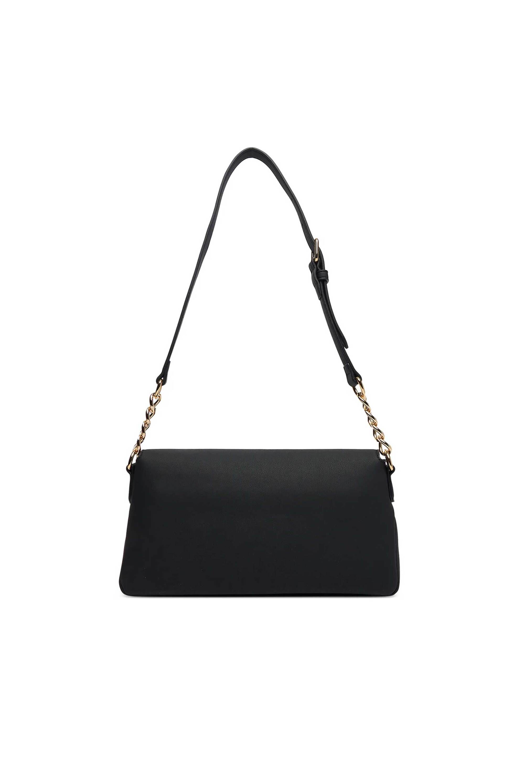 LOVE MOSCHINO Love Moschino γυναικεία τσάντα ώμου με μεταλλικό λογότυπο - JC4109PP1OKD0 Μαύρο - 3