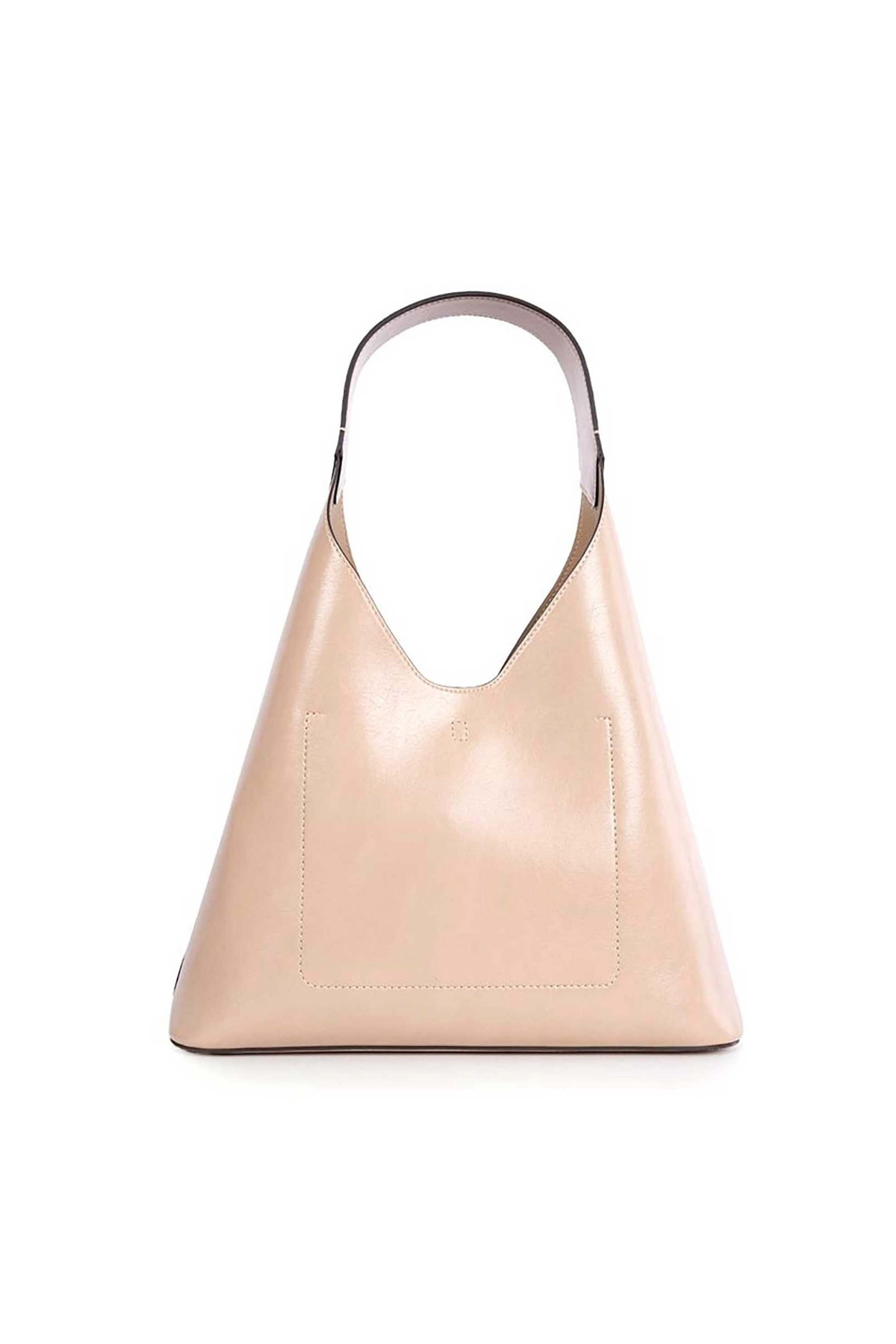 LOVE MOSCHINO Love Moschino γυναικεία τσάντα χειρός με μεταλλικό λογότυπο - JC4131PP1OLH0 Μπεζ - 2