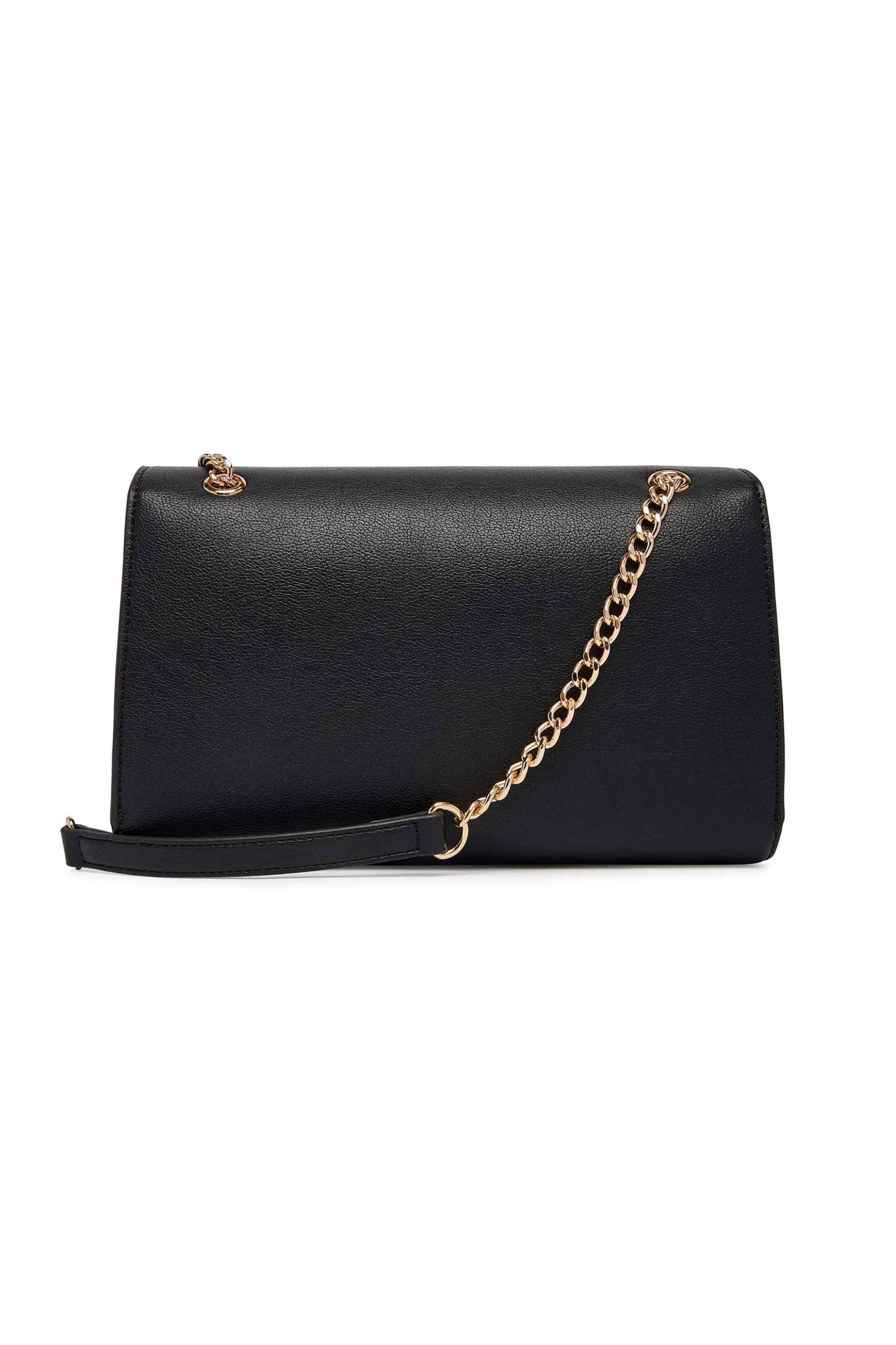 LOVE MOSCHINO Love Moschino γυναικεία τσάντα ώμου/crossbody με μεταλλικό λογότυπο - JC4138PP1OLQ0 Μαύρο - 2
