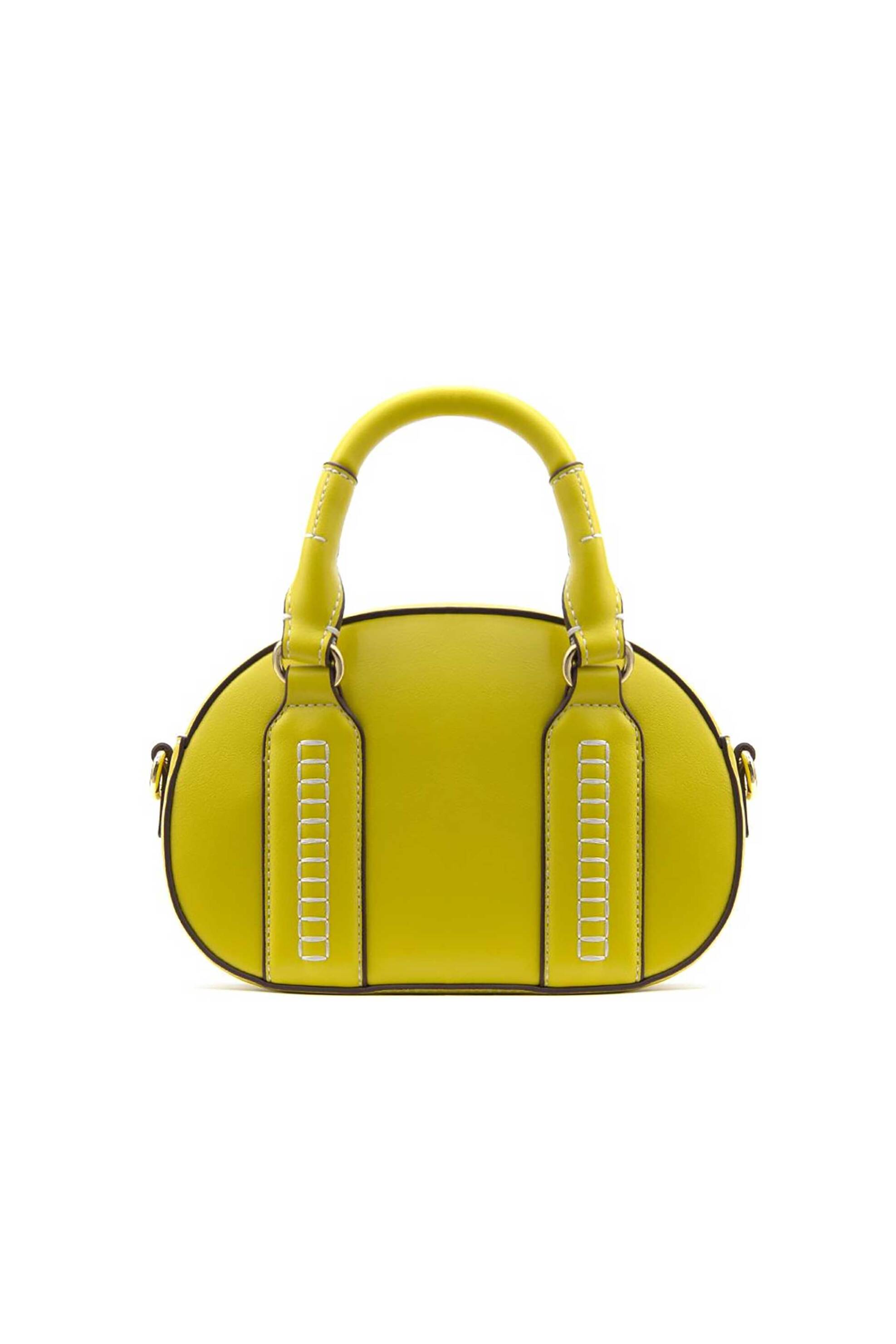LOVE MOSCHINO Love Moschino γυναικεία τσάντα χειρός με μεταλλικό λογότυπο - JC4091PP1OLI0 Κίτρινο - 3