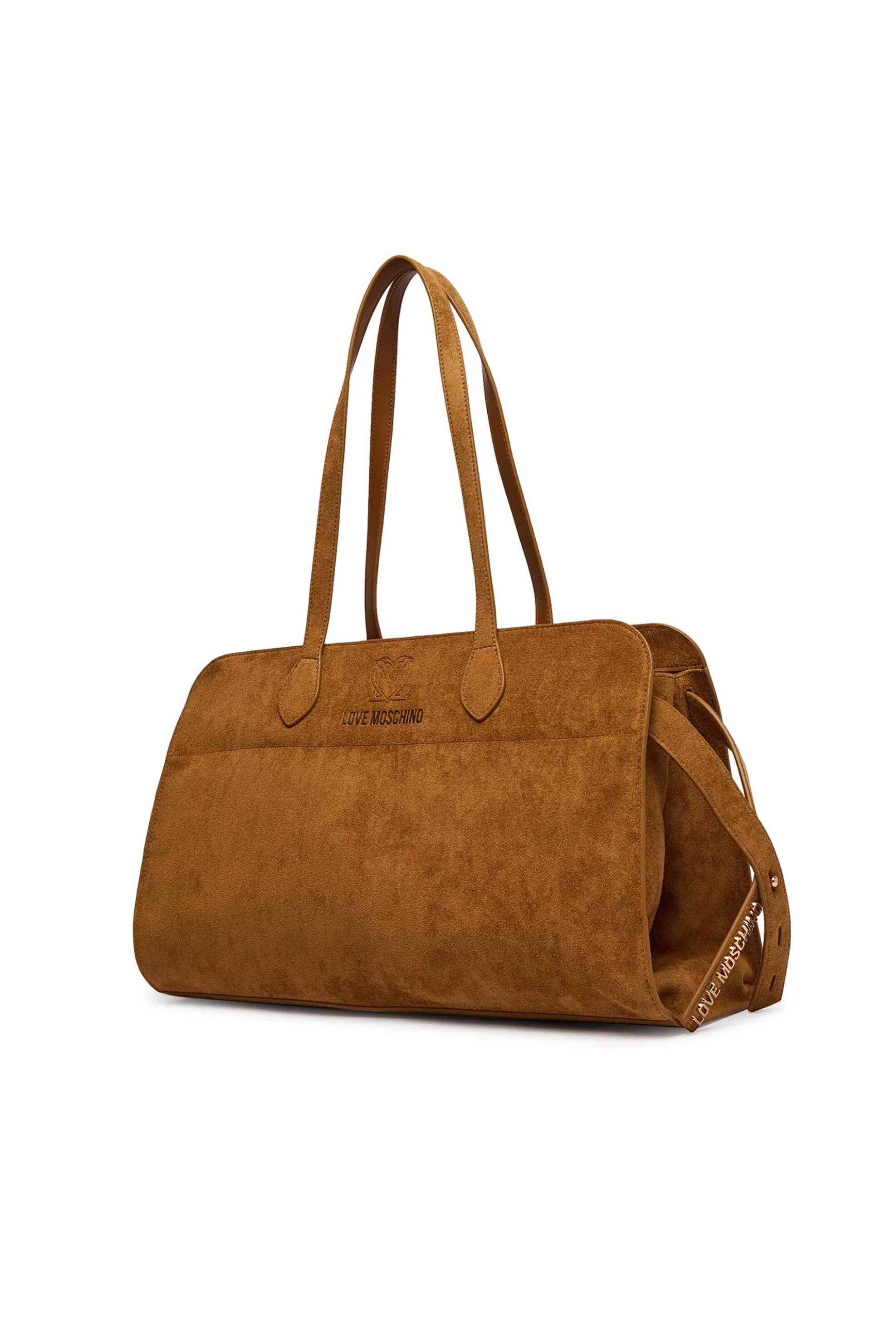 LOVE MOSCHINO Love Moschino γυναικεία τσάντα tote με ανάγλυφο λογότυπο - JC4271PP0OKJ0 Ταμπά - 2