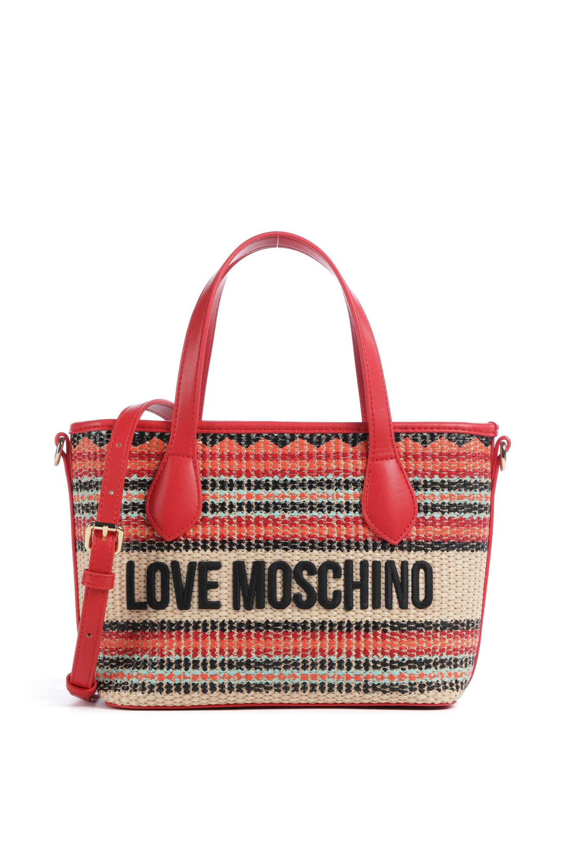 LOVE MOSCHINO Love Moschino γυναικεία τσάντα tote με λογότυπο - JC4349PP0OKN3 Κόκκινο
