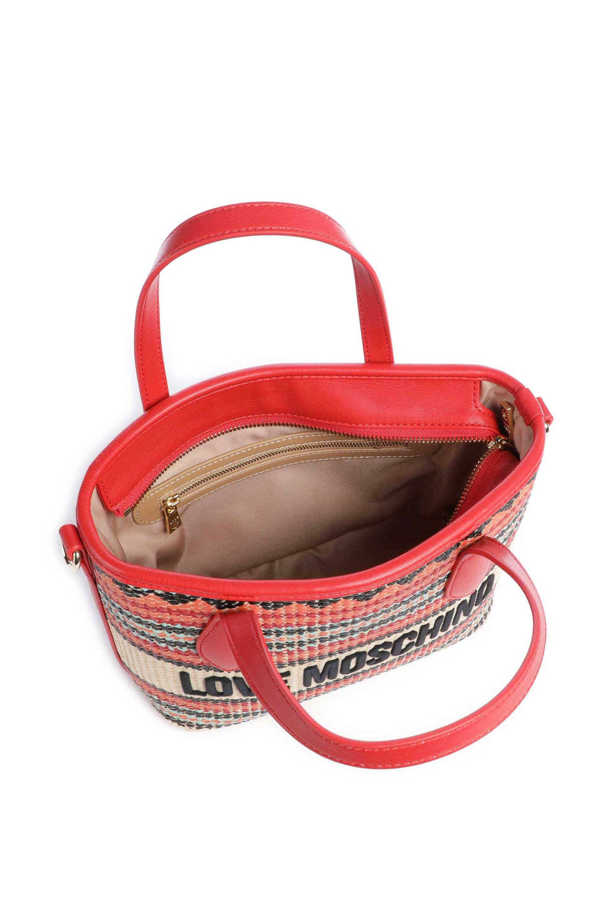 LOVE MOSCHINO Love Moschino γυναικεία τσάντα tote με λογότυπο - JC4349PP0OKN3 Κόκκινο - 3