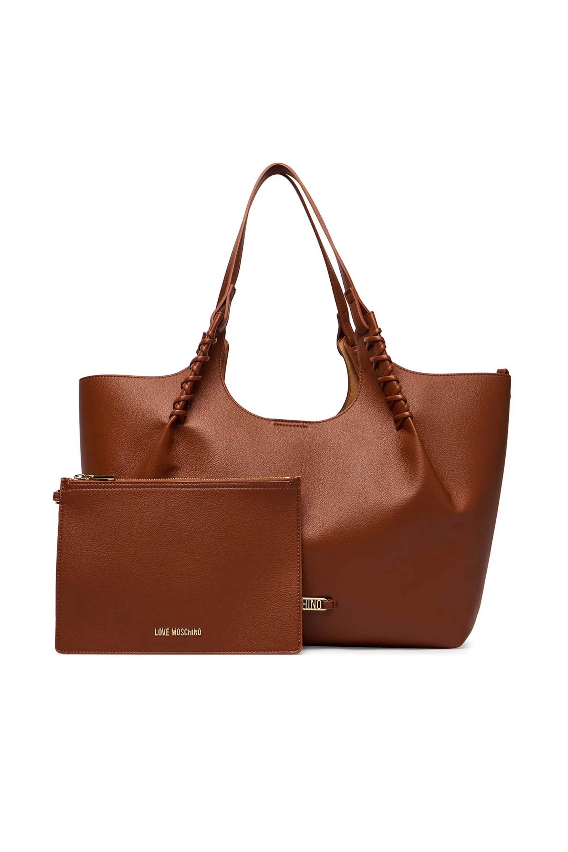 Love Moschino γυναικεία τσάντα tote με μεταλλικό λογότυπο - JC4297PP0OKL0 Ταμπά