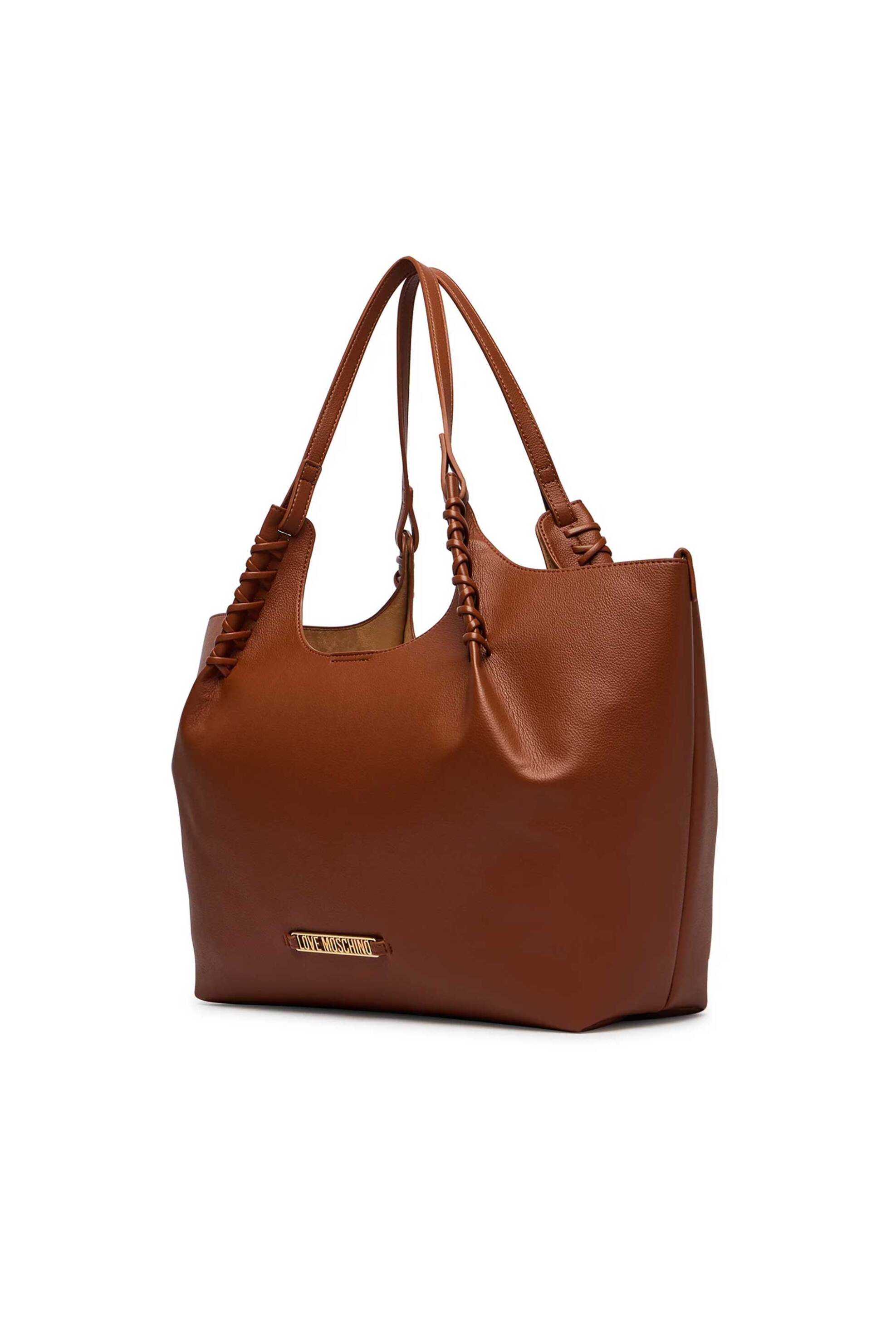 Love Moschino γυναικεία τσάντα tote με μεταλλικό λογότυπο - JC4297PP0OKL0 Ταμπά