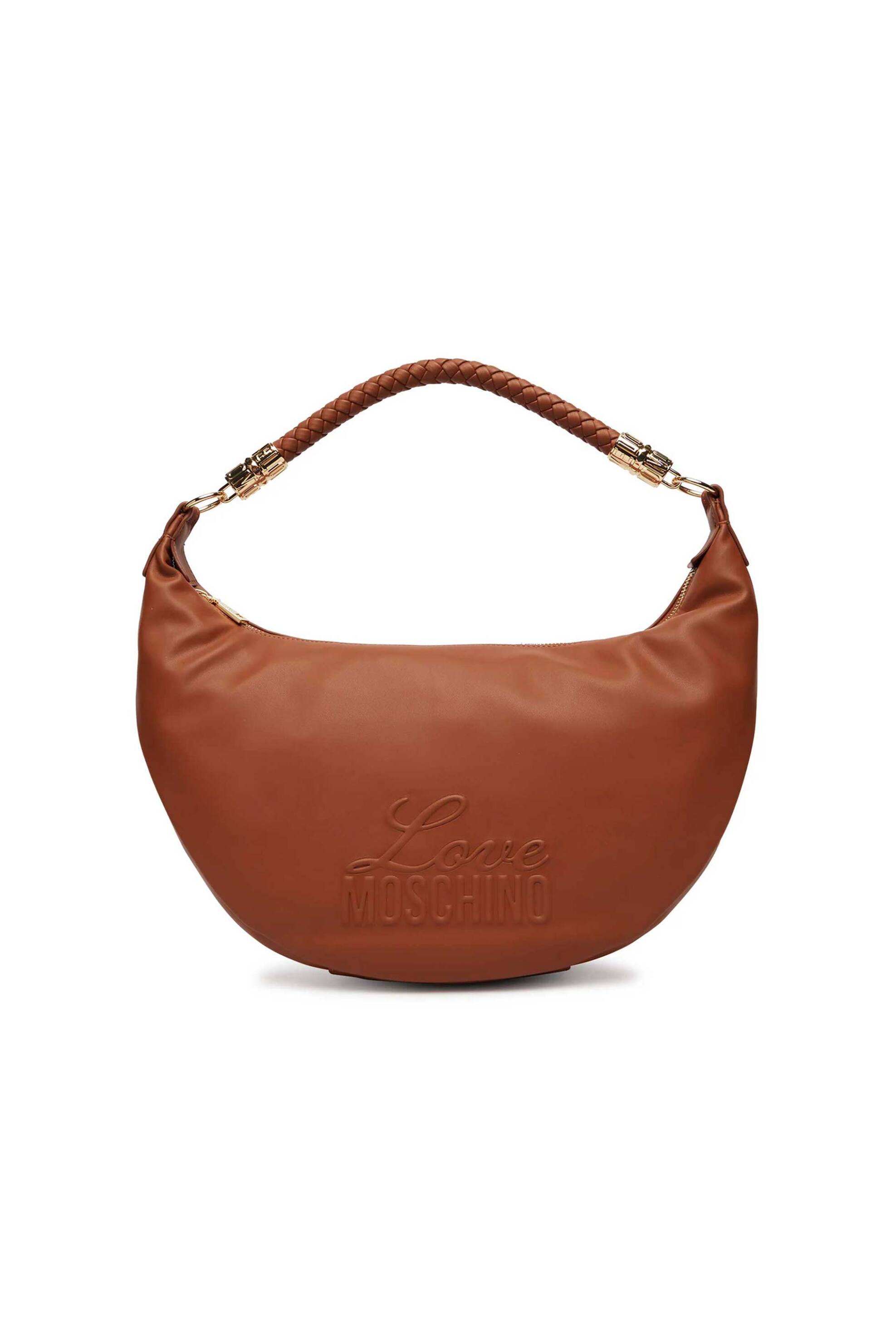 Love Moschino γυναικεία τσάντα hobo με ανάγλυφο λογότυπο - JC4222PP0OKA0 Ταμπά