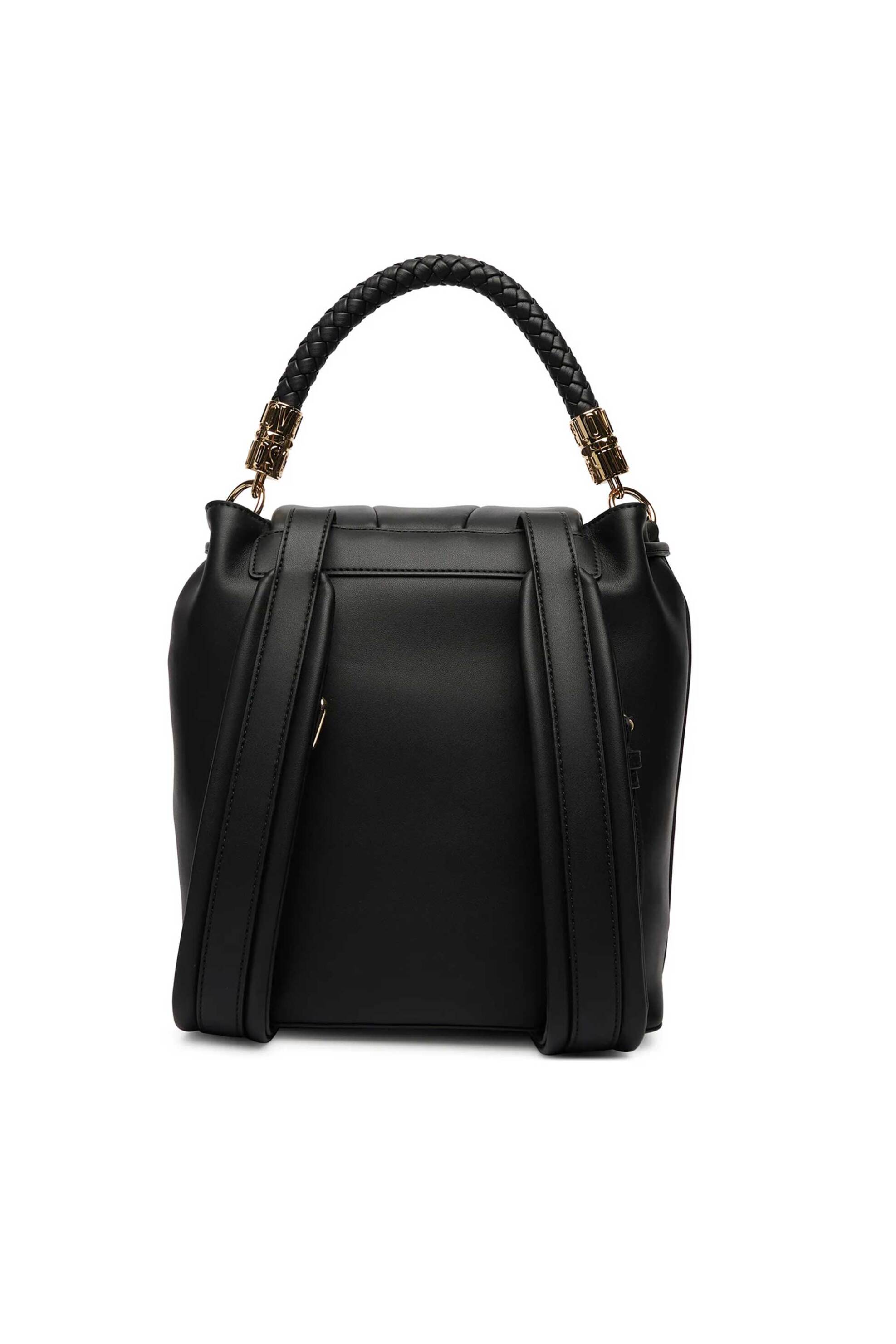 LOVE MOSCHINO Love Moschino γυναικείο backpack με ανάγλυφο λογότυπο - JC4224PP0OKA0 Μαύρο - 3