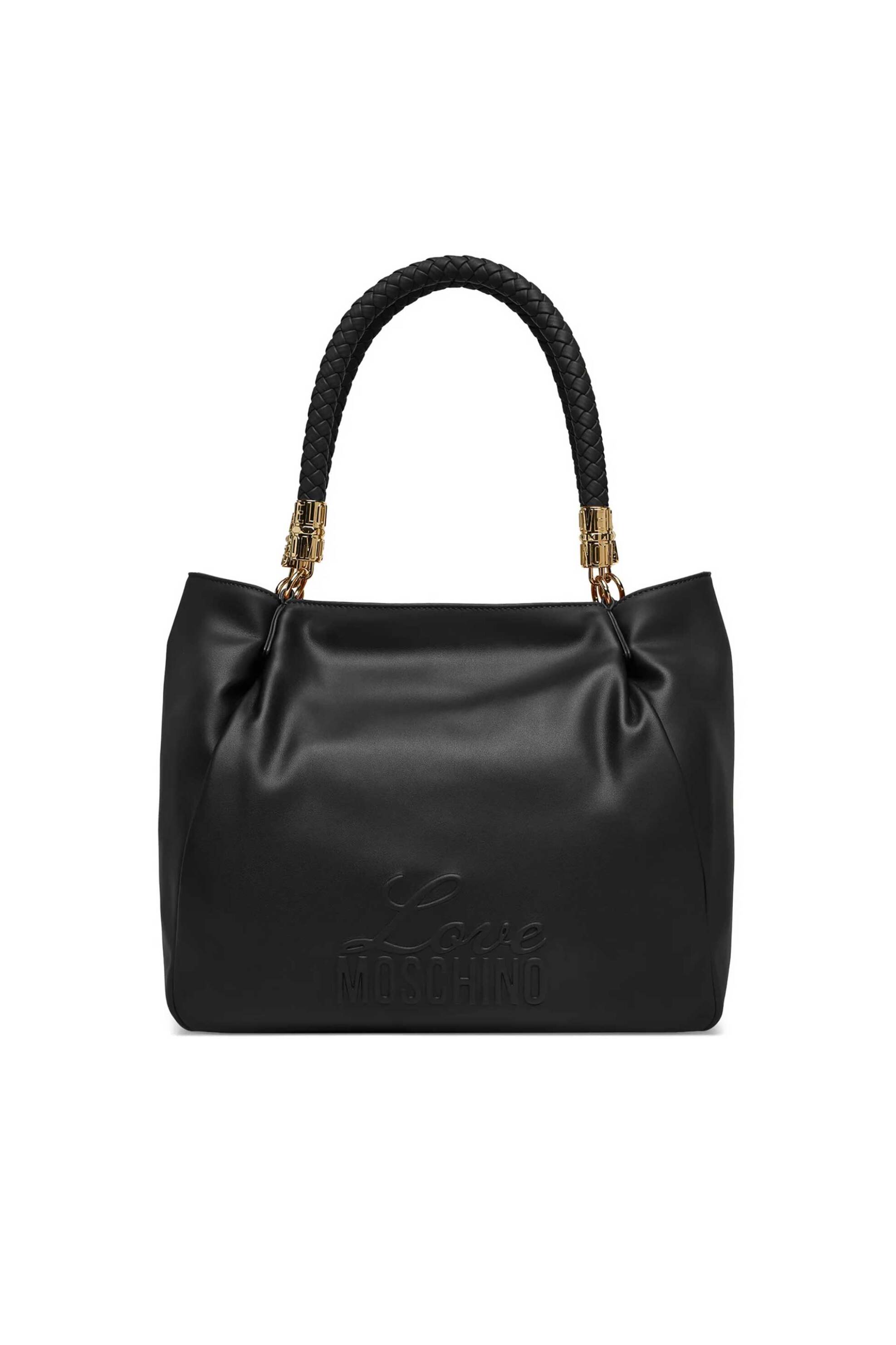 Love Moschino γυναικεία τσάντα tote με ανάγλυφο λογότυπο - JC4225PP0OKA0 Μαύρο