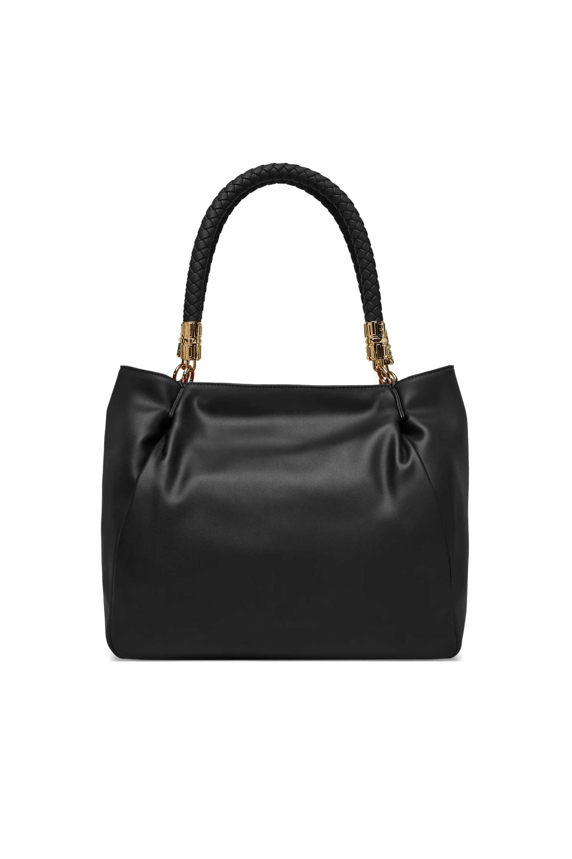 LOVE MOSCHINO Love Moschino γυναικεία τσάντα tote με ανάγλυφο λογότυπο - JC4225PP0OKA0 Μαύρο - 3