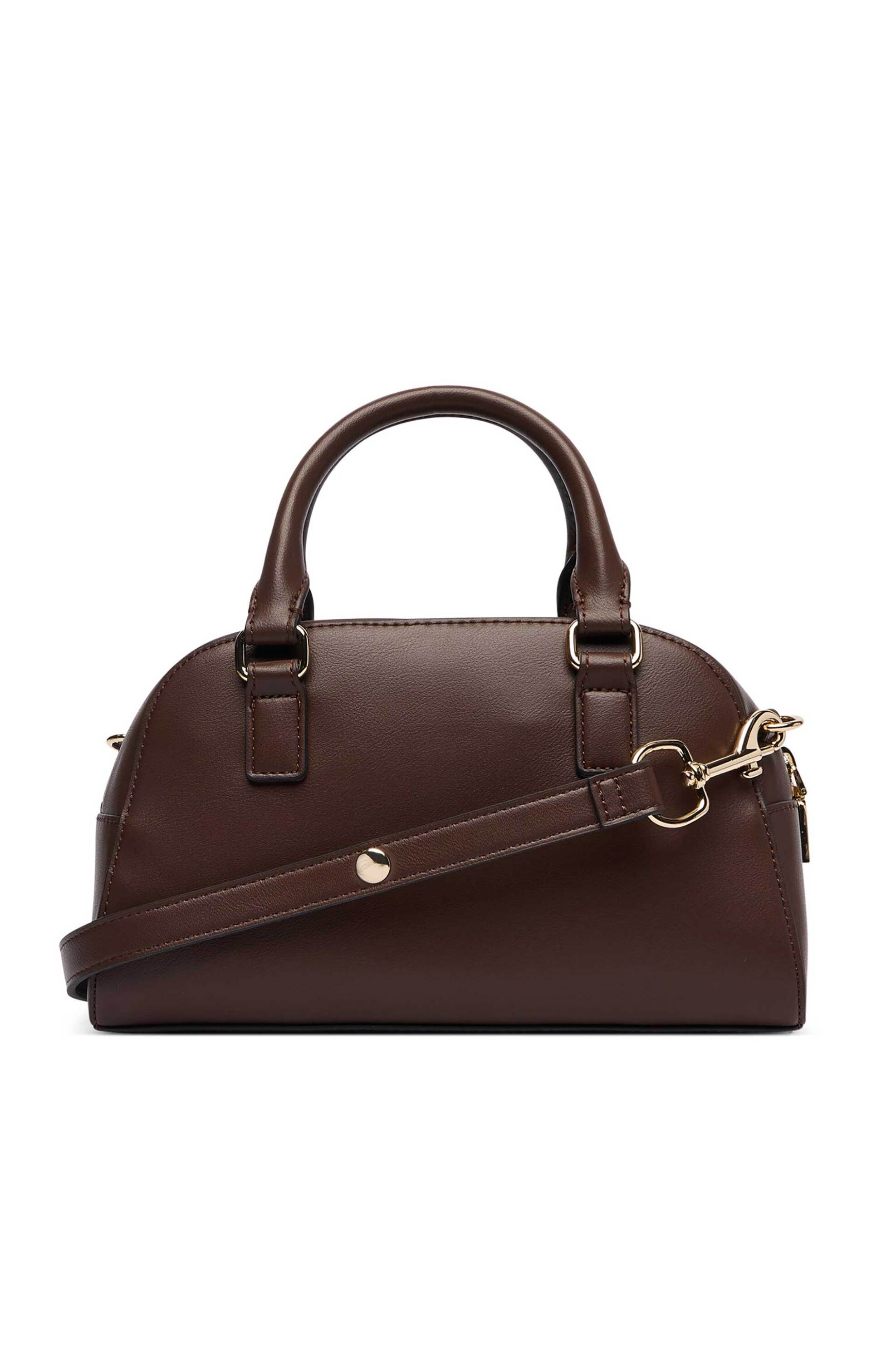 LOVE MOSCHINO Love Moschino γυναικεία τσάντα χειρός με μεταλλικό λογότυπο - JC4030PP1PLI0 Καφέ - 3