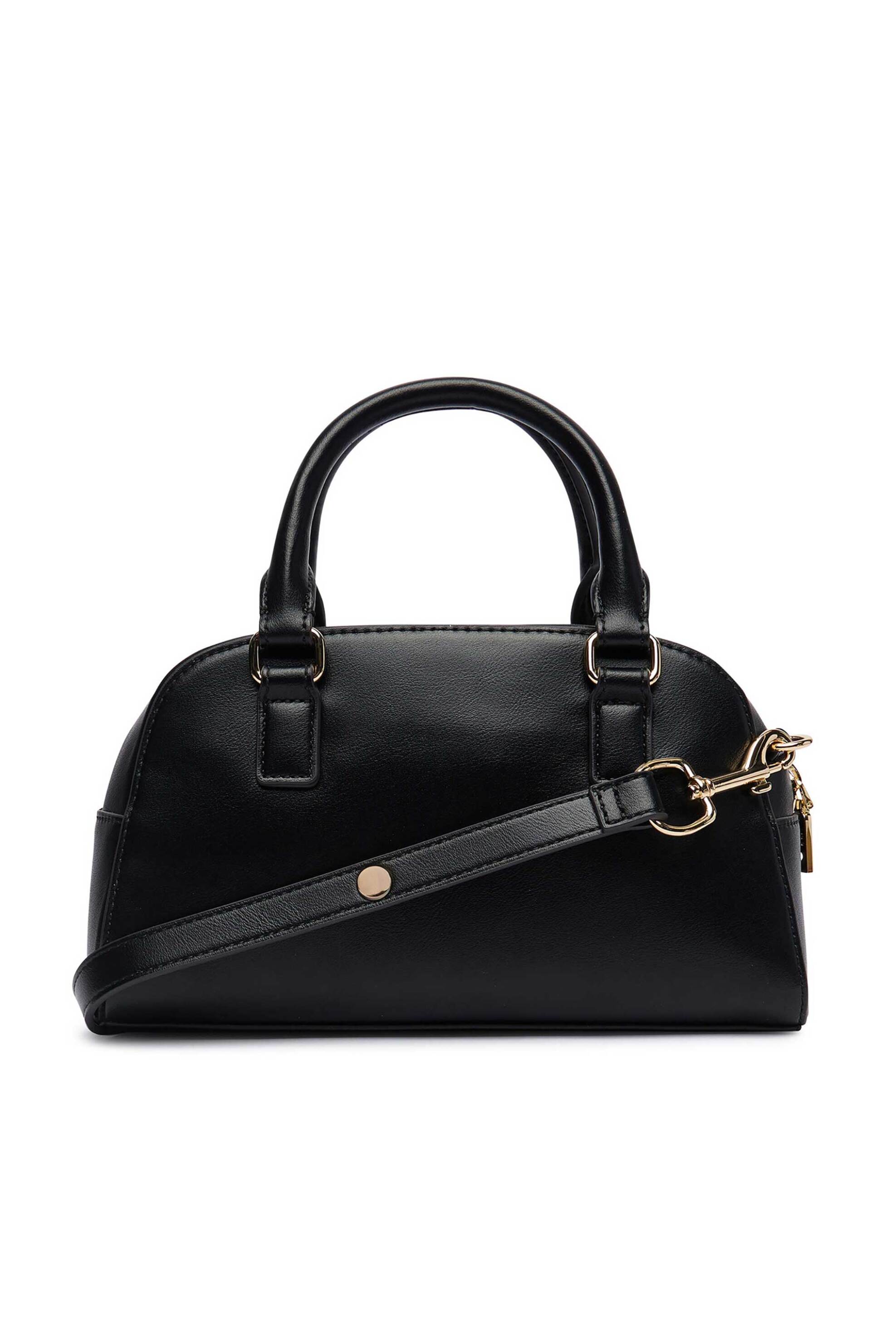 LOVE MOSCHINO Love Moschino γυναικεία τσάντα χειρός με μεταλλικό λογότυπο - JC4030PP1PLI0 Μαύρο - 3