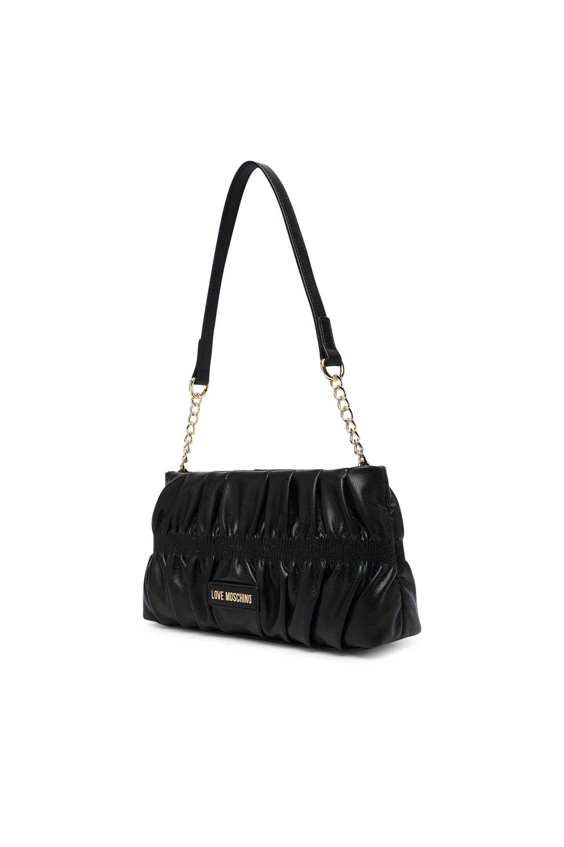 Love Moschino γυναικεία τσάντα ώμου με αλυσίδα - JC4089PP1PLU0 Μαύρο