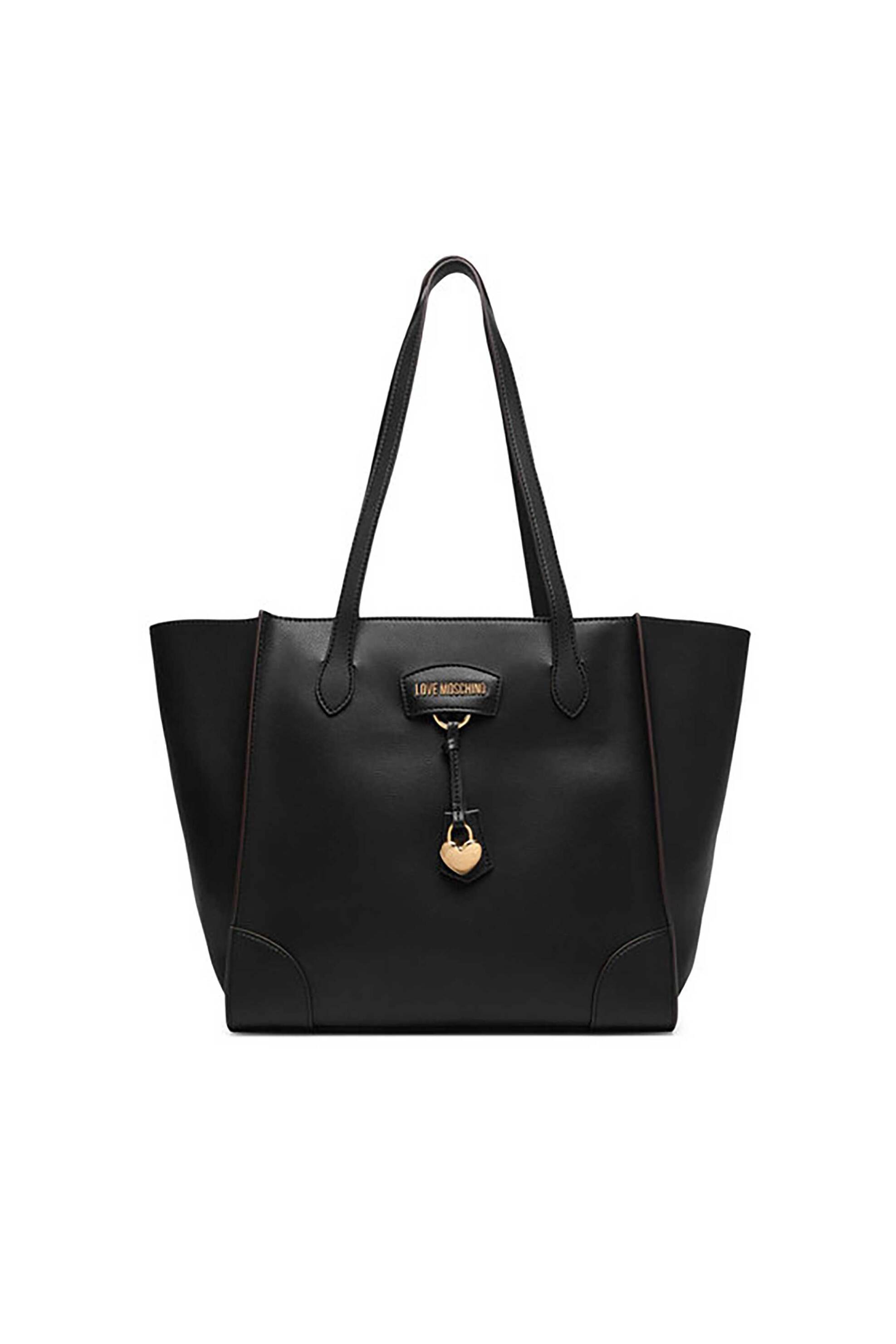 Love Moschino γυναικεία τσάντα ώμου tote με μεταλλικές λεπτομέρειες - JC4158PP1PL13 Μαύρο