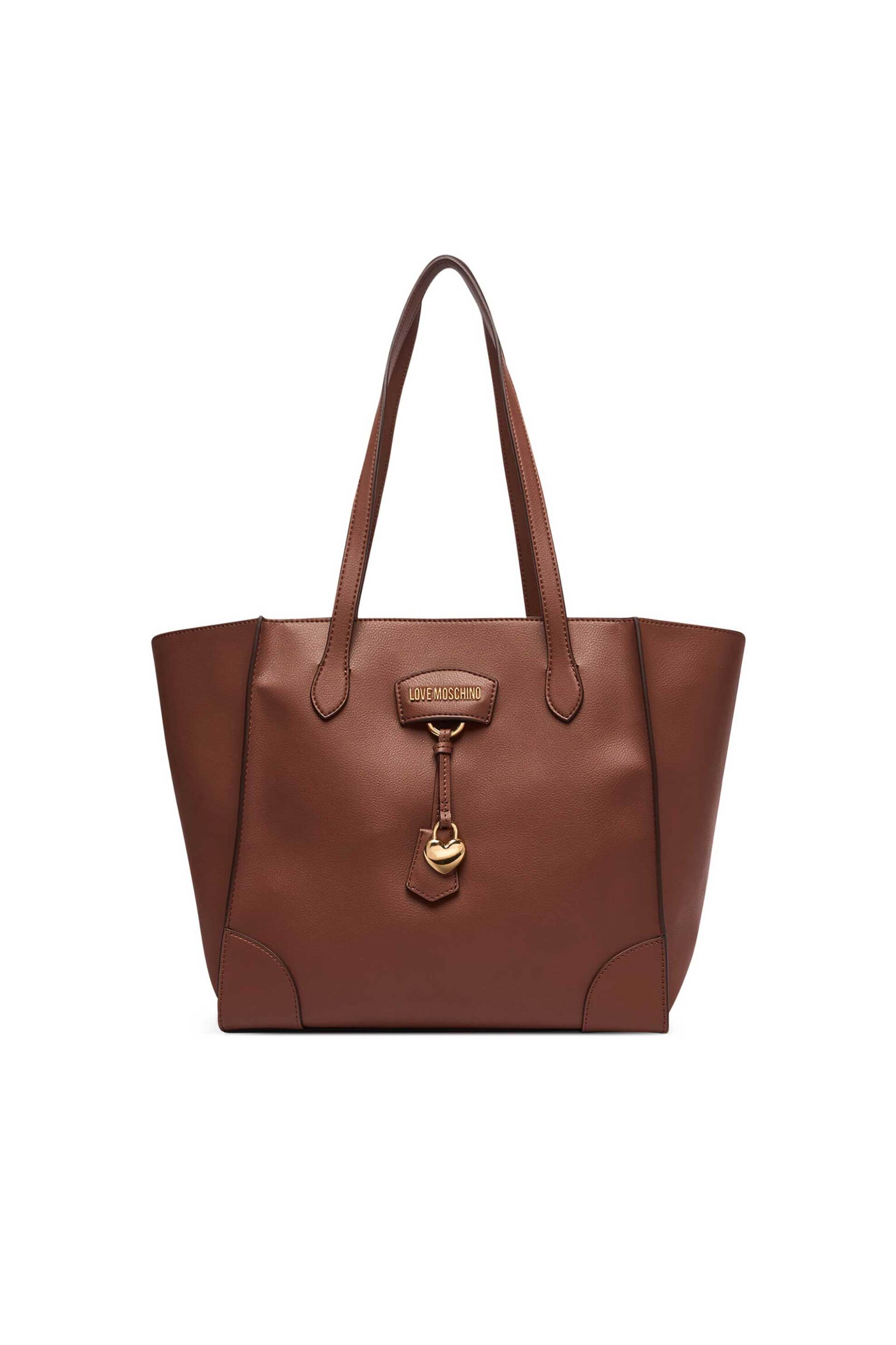 Love Moschino γυναικεία τσάντα ώμου tote με μεταλλικές λεπτομέρειες - JC4158PP1PL13 Ταμπά