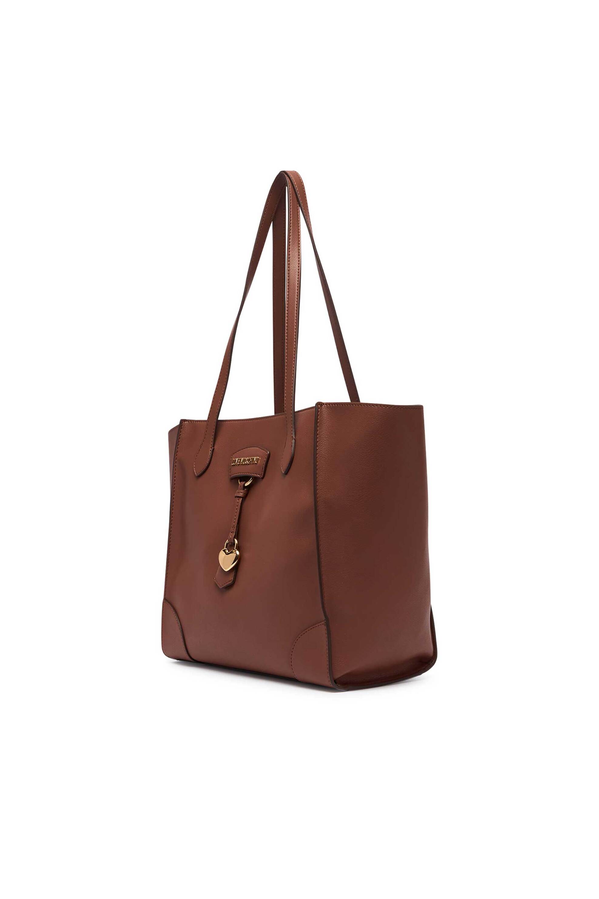 Love Moschino γυναικεία τσάντα ώμου tote με μεταλλικές λεπτομέρειες - JC4158PP1PL13 Ταμπά