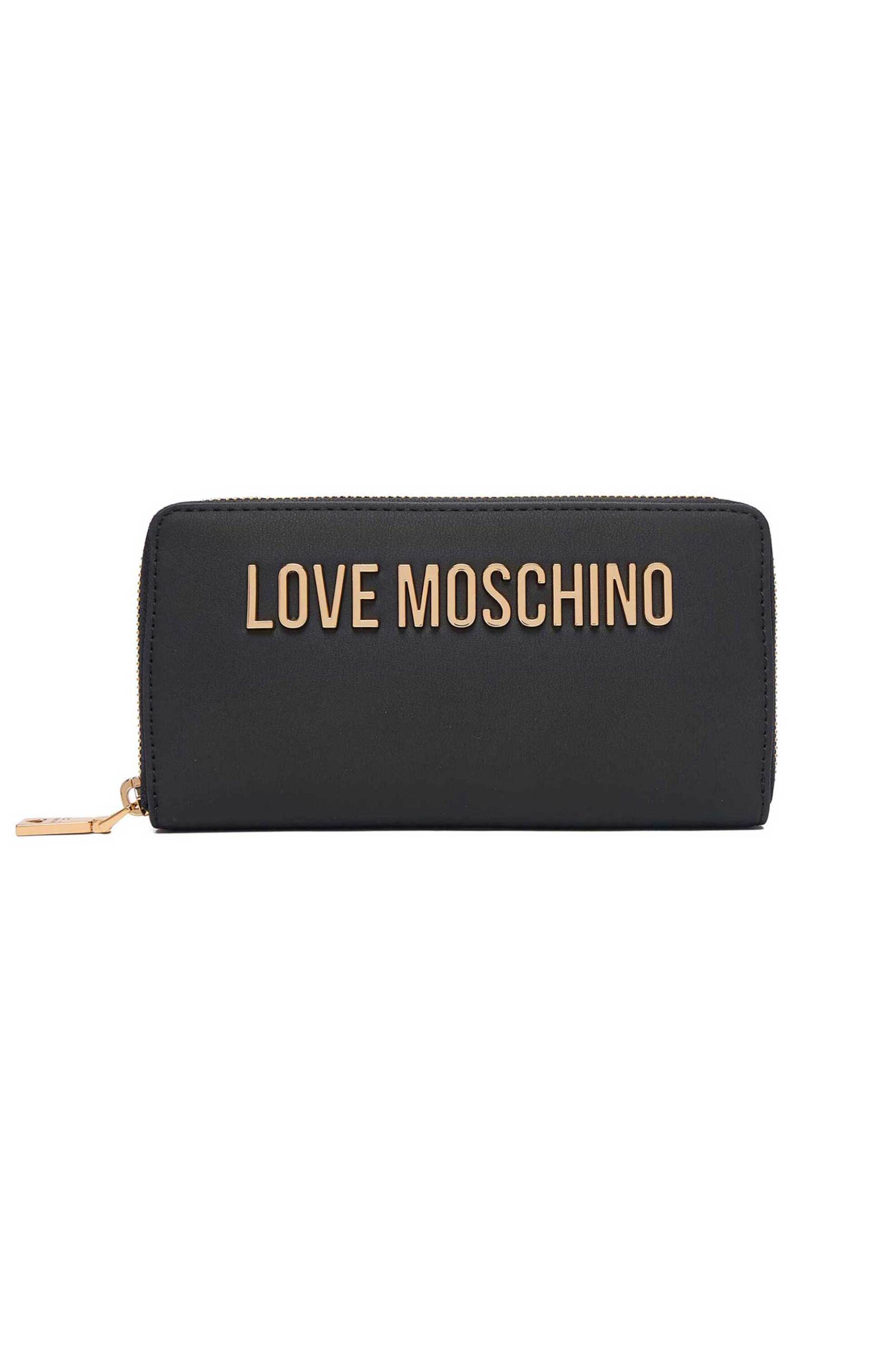 Love Moschino γυναικείο πορτοφόλι με μεταλλικό λογότυπο - JC5611PP1PKD0 Μαύρο