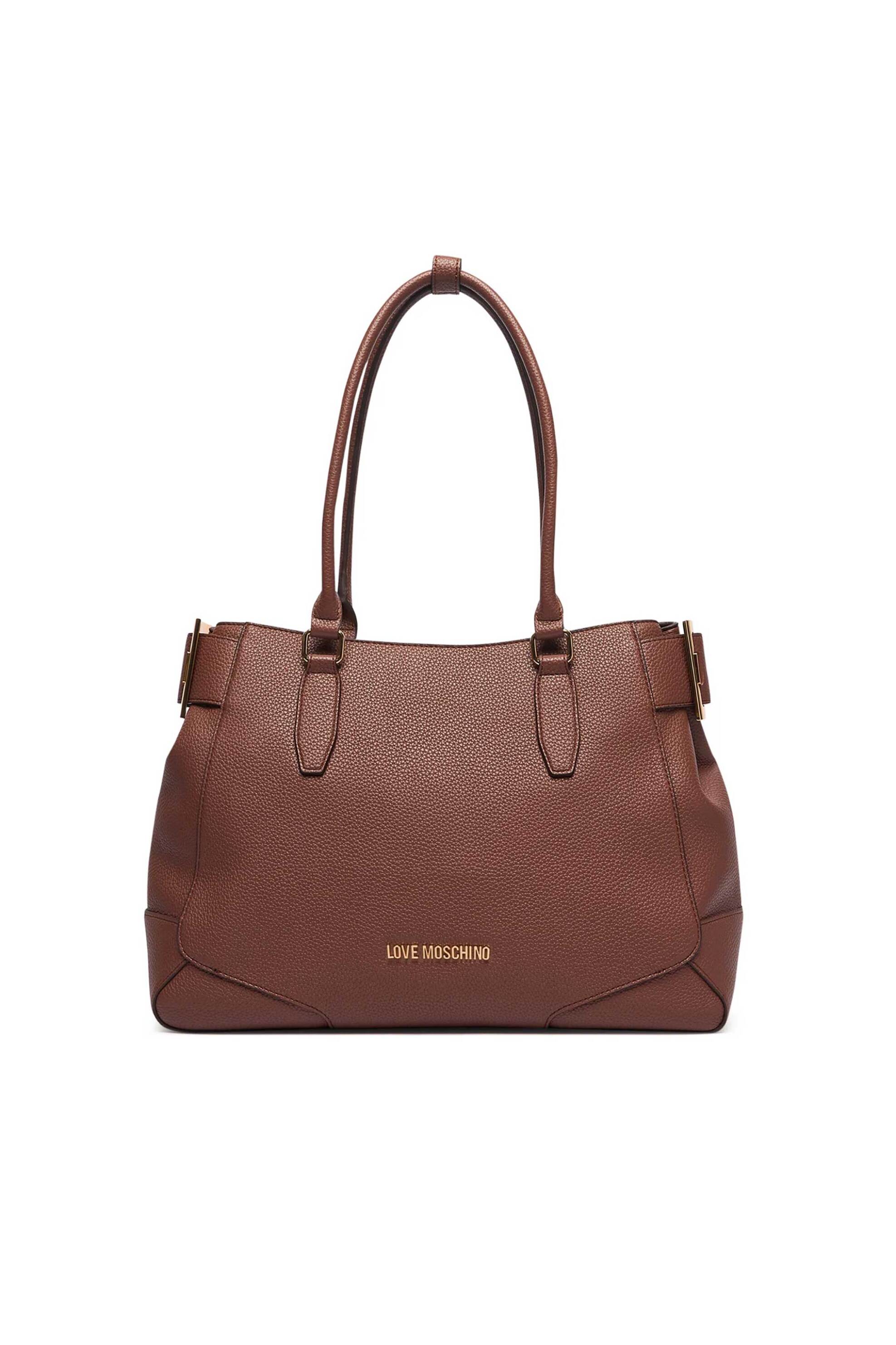 Love Moschino γυναικεία τσάντα ώμου με μεταλλικό λογότυπο - JC4095PP1PLT1 Ταμπά