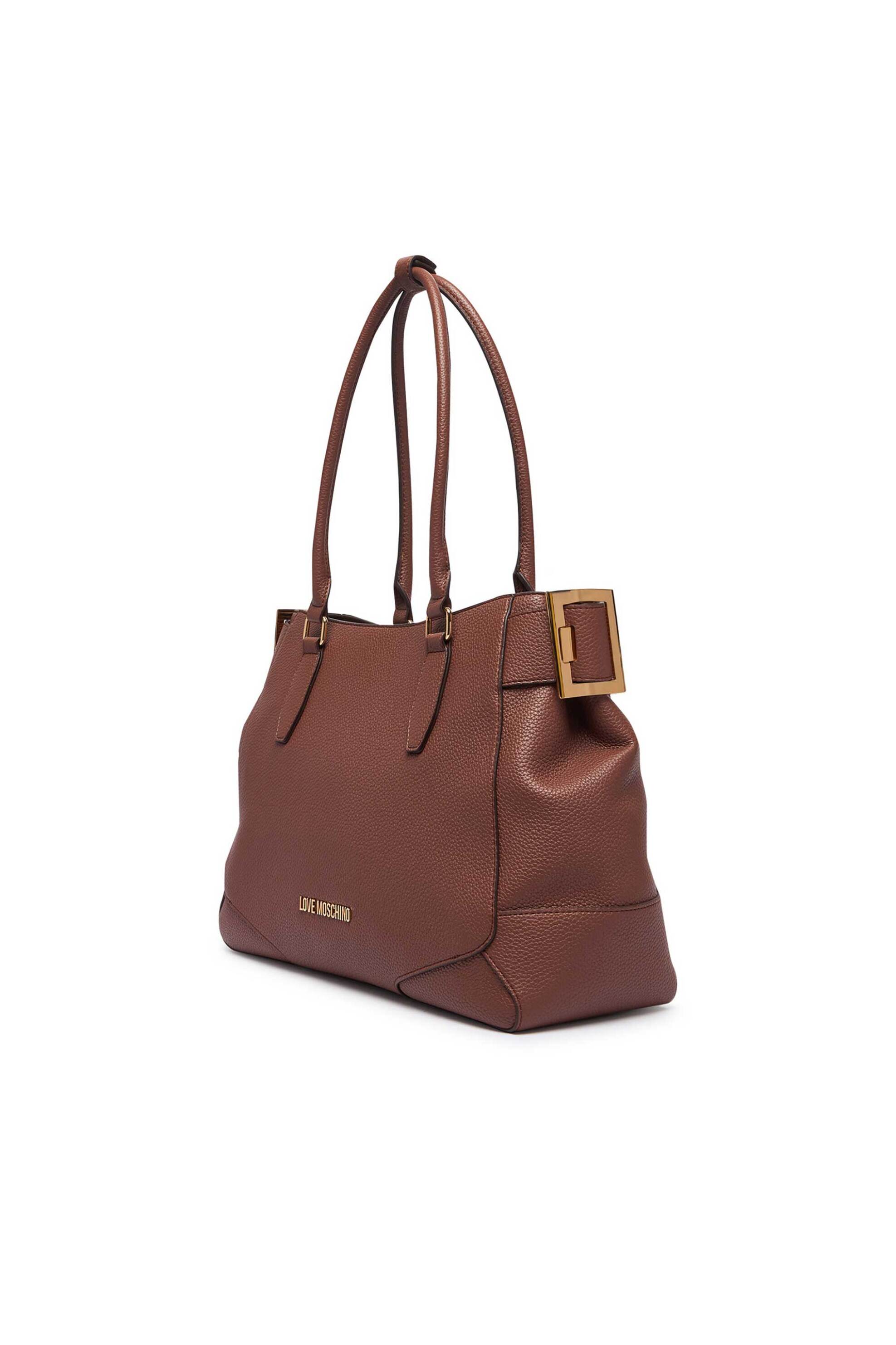 Love Moschino γυναικεία τσάντα ώμου με μεταλλικό λογότυπο - JC4095PP1PLT1 Ταμπά