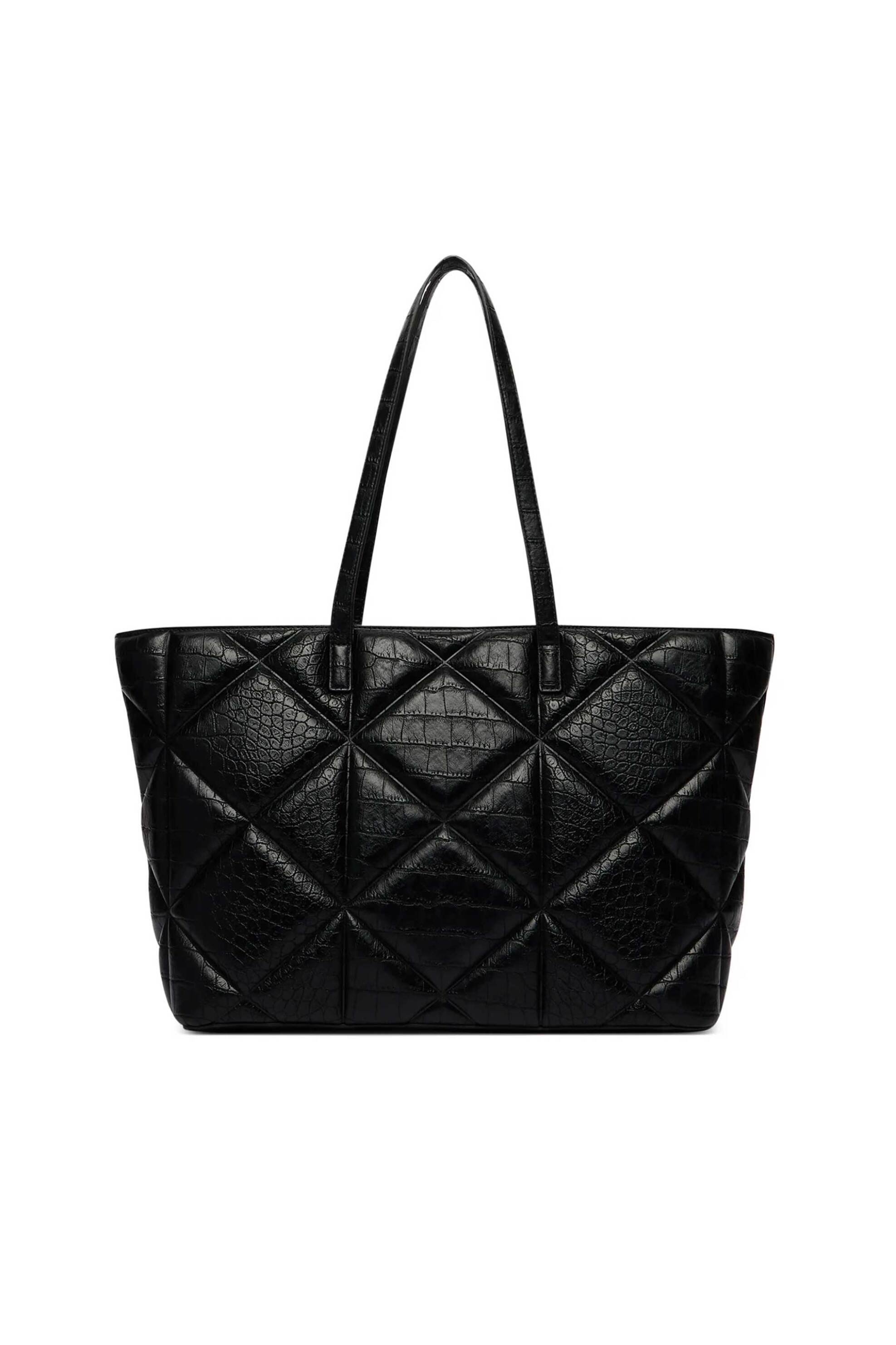 LOVE MOSCHINO Love Moschino γυναικεία τσάντα ώμου tote καπιτονέ - JC4120PP1PLF1 Μαύρο - 3