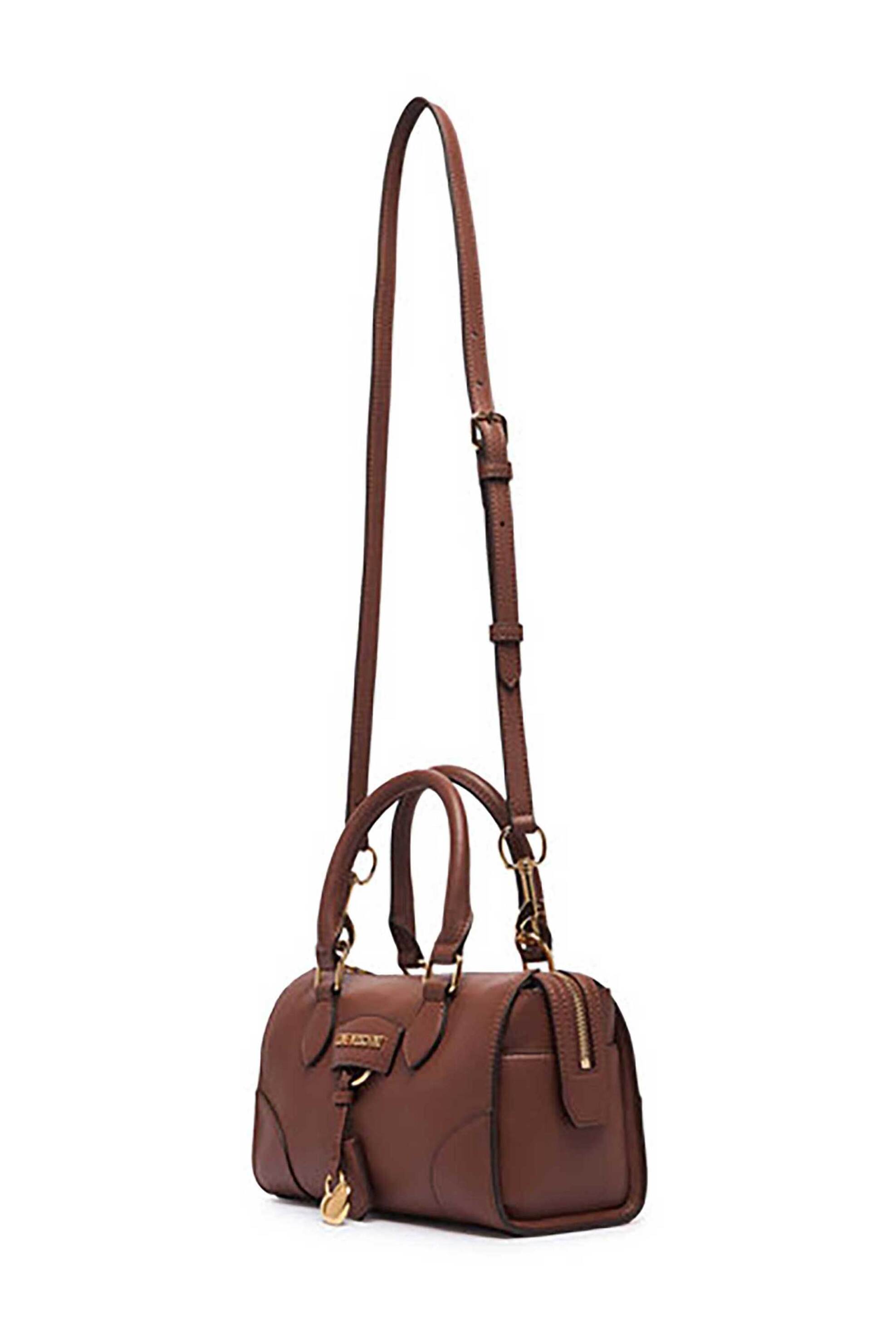 LOVE MOSCHINO Love Moschino γυναικεία τσάντα χειρός με μεταλλικό λογότυπο - JC4157PP1PL13 Ταμπά - 3