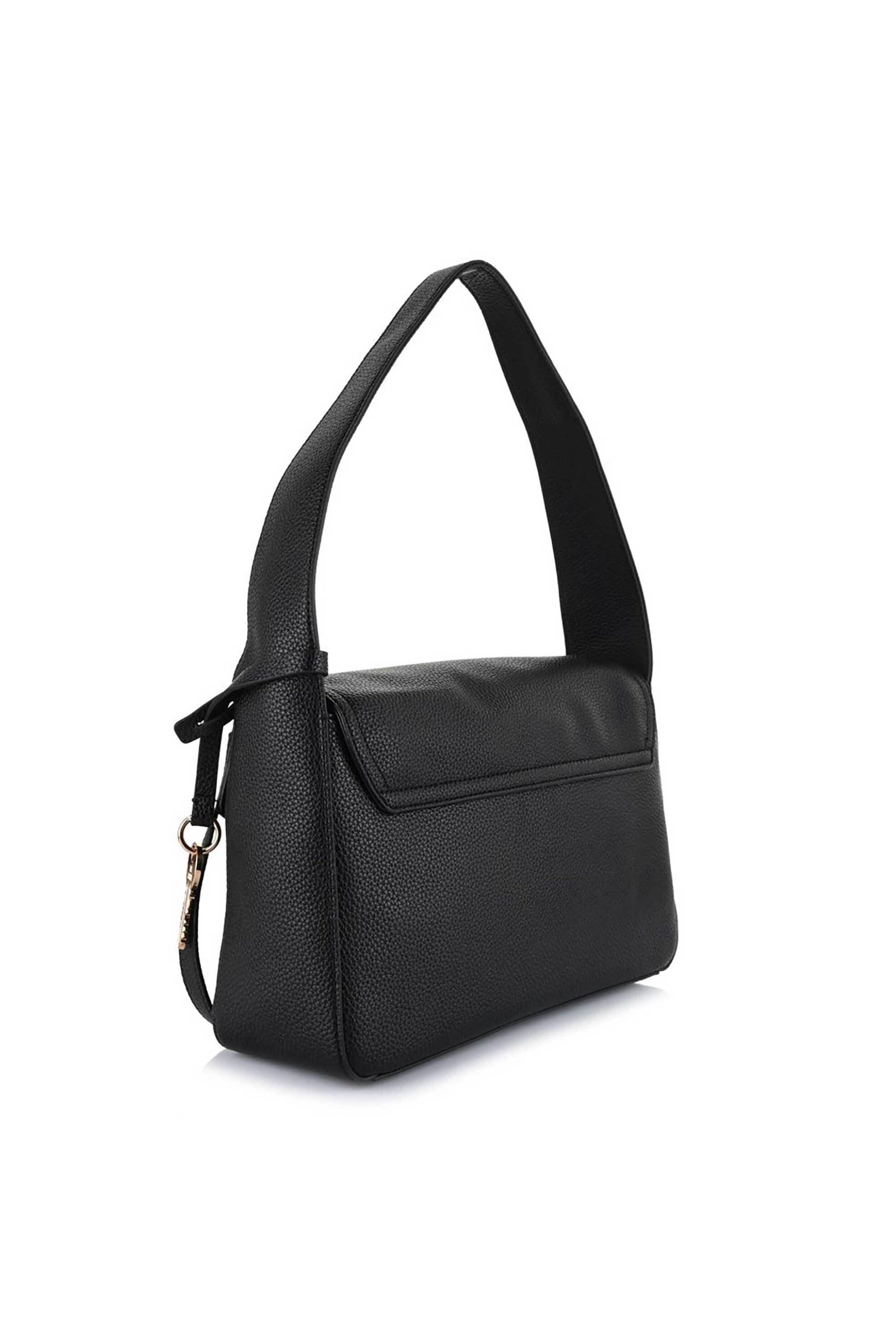 Love Moschino γυναικεία τσάντα ώμου με flap κλείσιμο και μεταλλικό λογότυπο - JC4275PP0PKS0 Μαύρο