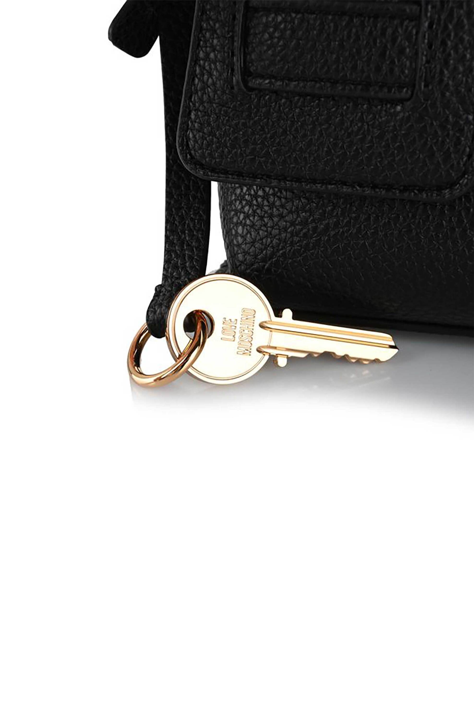 LOVE MOSCHINO Love Moschino γυναικεία τσάντα crossbody με μεταλλικό λογότυπο - JC4276PP0PKS0 Μαύρο - 3