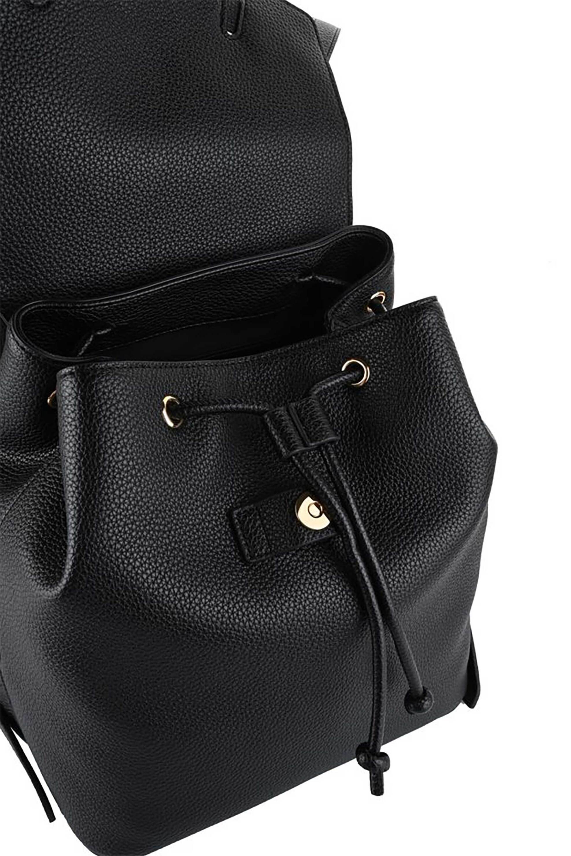 LOVE MOSCHINO Love Moschino γυναικείο backpack με μεταλλικό λογότυπο - JC4278PP0PKS0 Μαύρο - 4