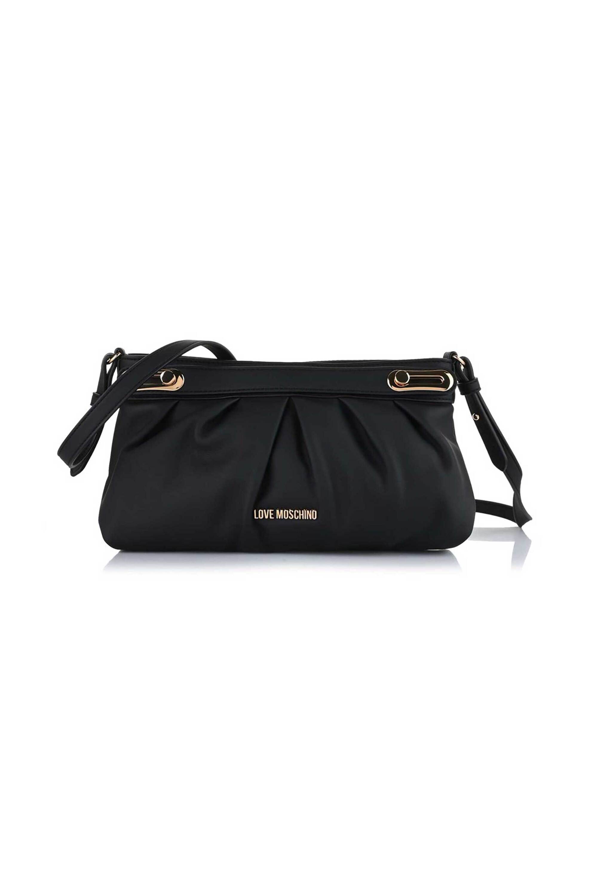 Love Moschino γυναικείο mini bag με μεταλλικό λογότυπο - JC4279PP0PKU0 Μαύρο