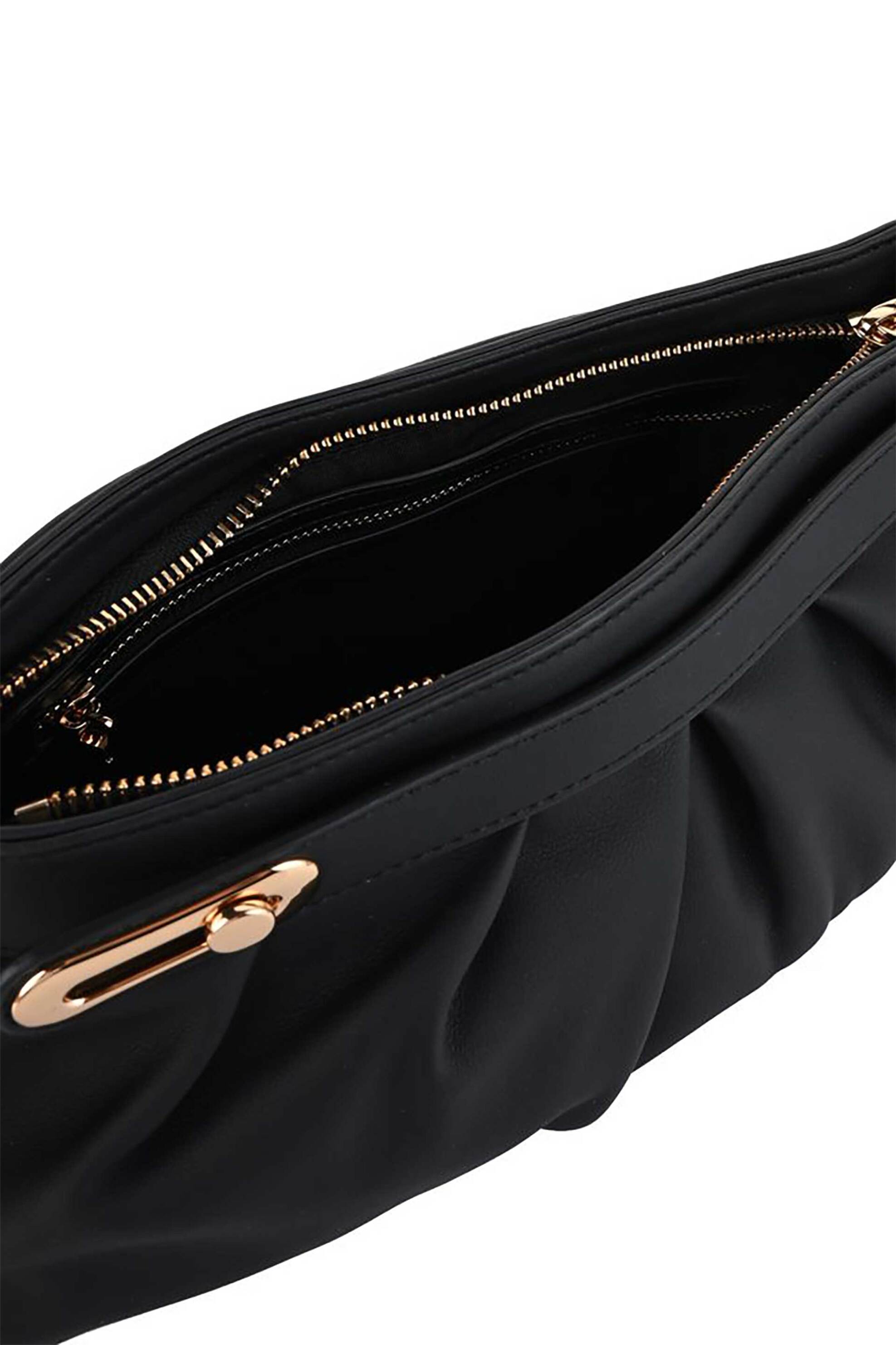 LOVE MOSCHINO Love Moschino γυναικείο mini bag με μεταλλικό λογότυπο - JC4279PP0PKU0 Μαύρο - 3