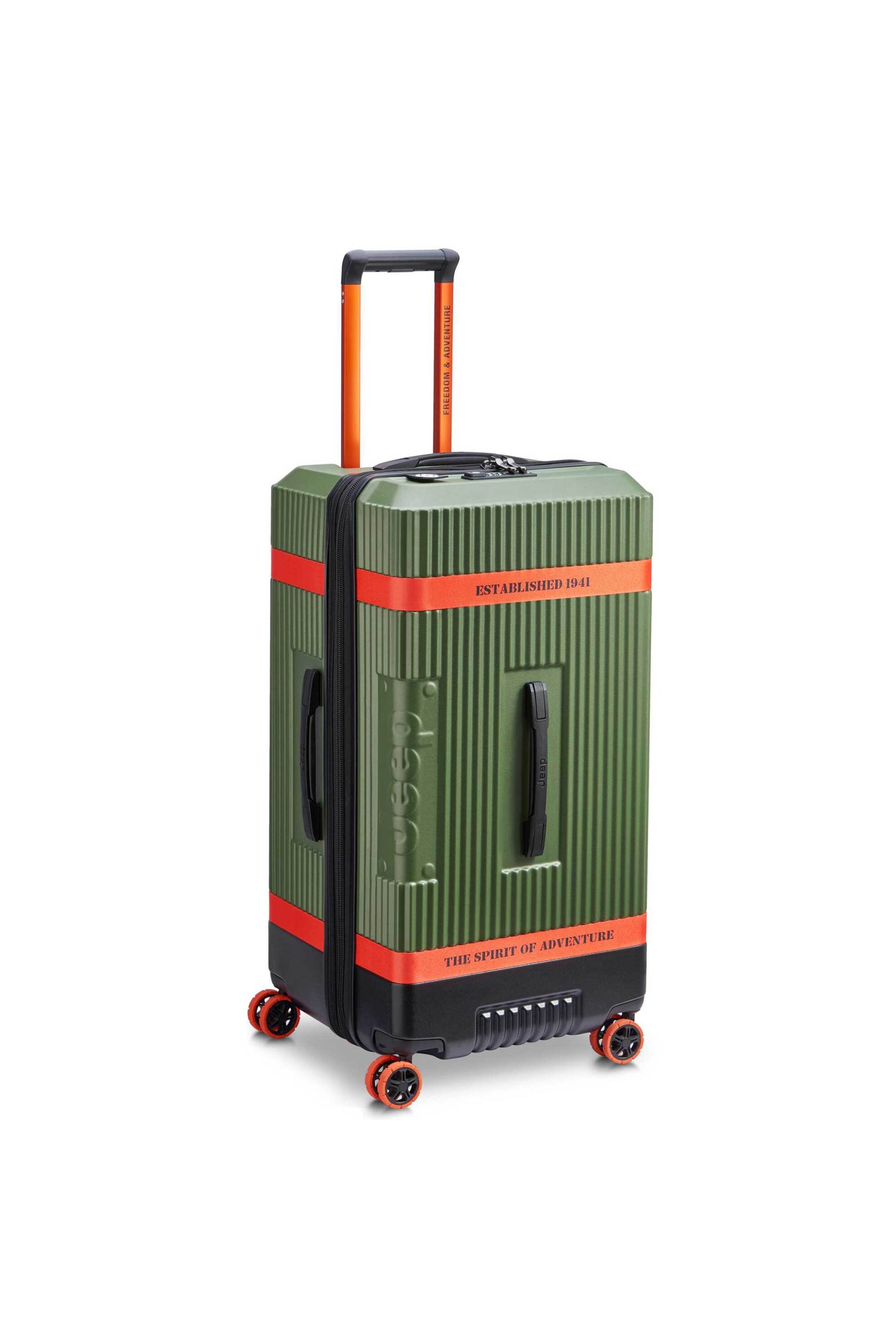 Jeep unisex βαλίτσα 80 x 40.5 x 38.5 cm "Green" - 274682803 φωτογραφία