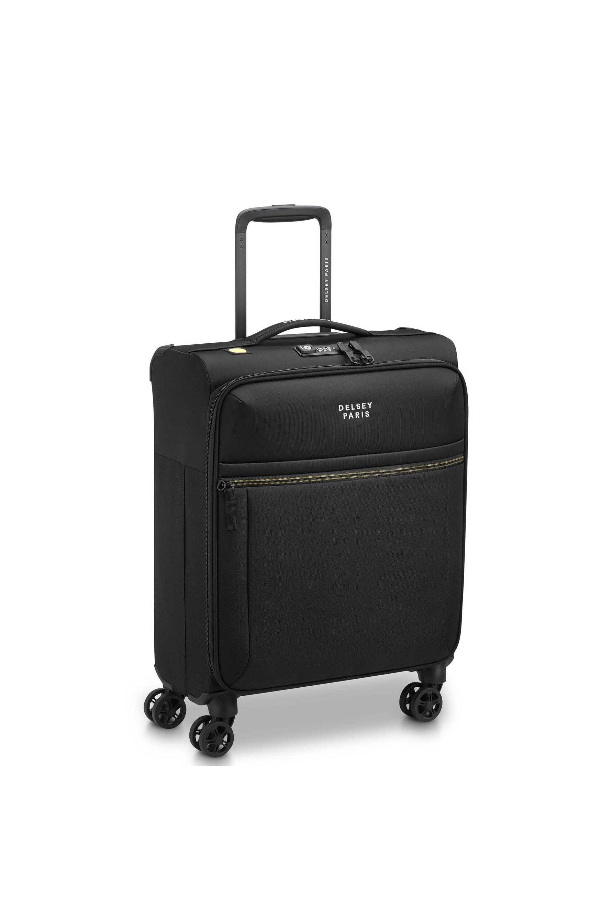 Delsey unisex βαλίτσα καμπίνας slim 55 x 40 x 20 cm "Brochant Black" - 225780350 φωτογραφία