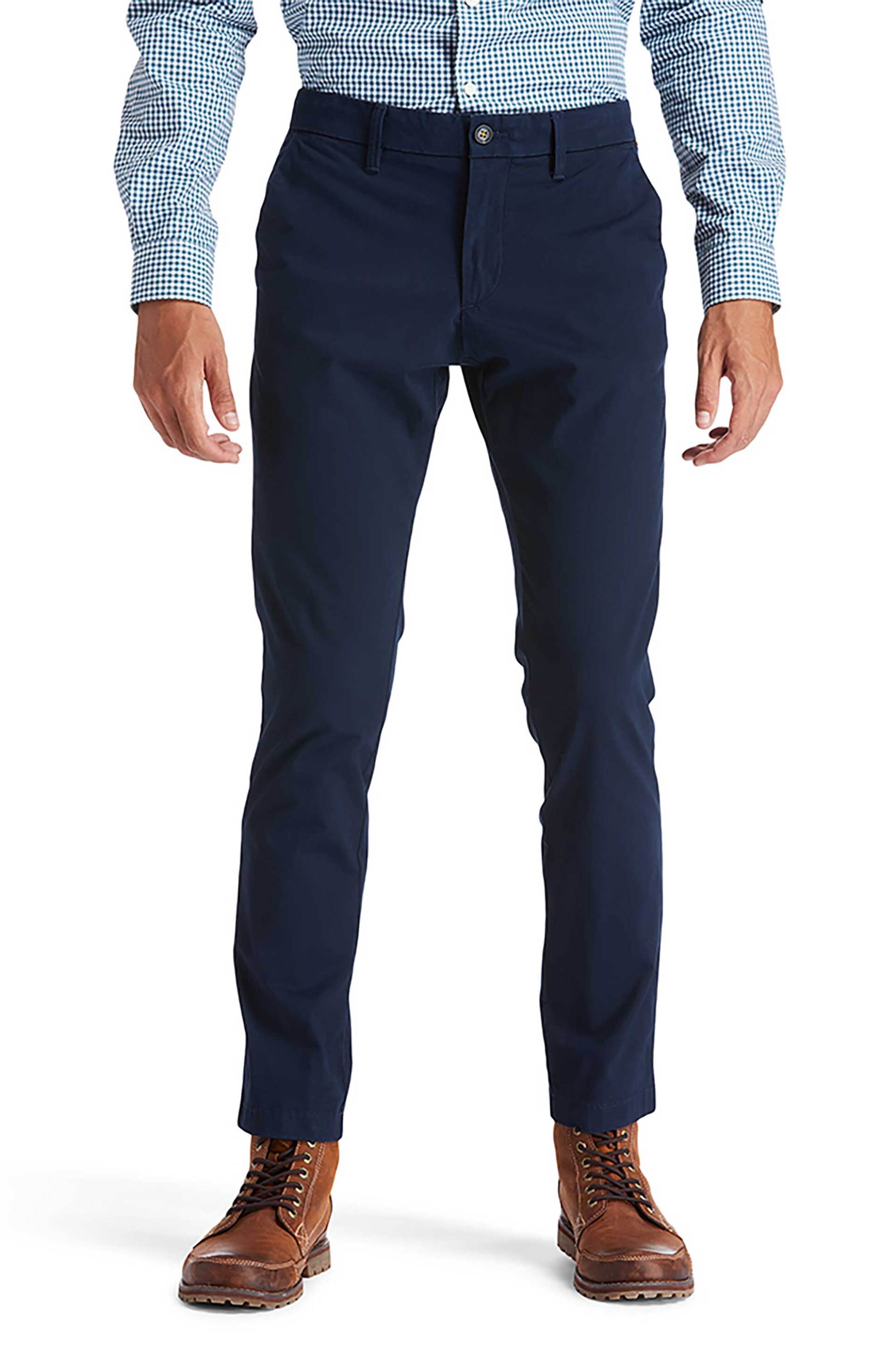 Timberland ανδρικό παντελόνι chino Slim Fit ''Sargent Lake Stretch Twill'' - TB0A2BYY4331 Μπλε Σκούρο