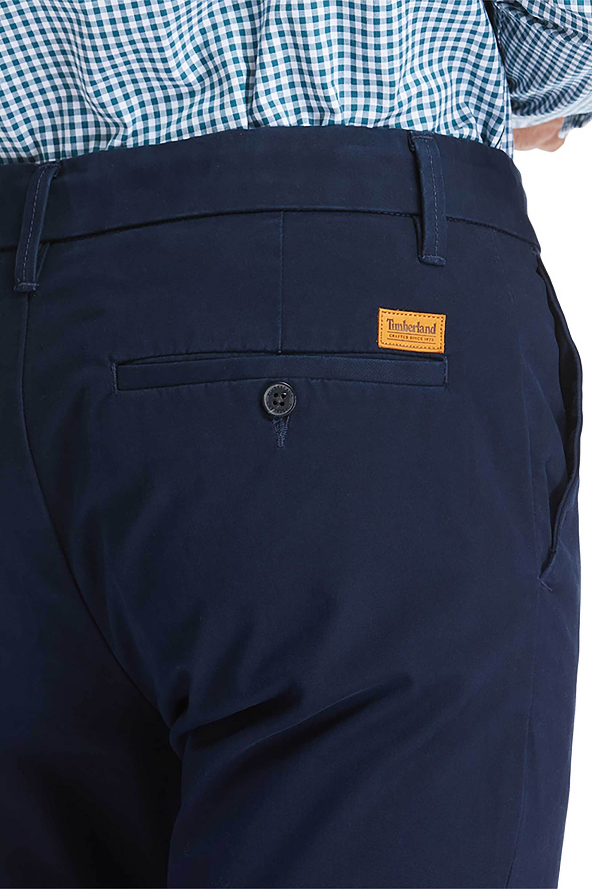 Timberland Ανδρικό Παντελόνι Chino Slim Fit Sargent Lake Stretch Twill&Apos - Tb0A2Byy4331 Μπλε Σκούρο