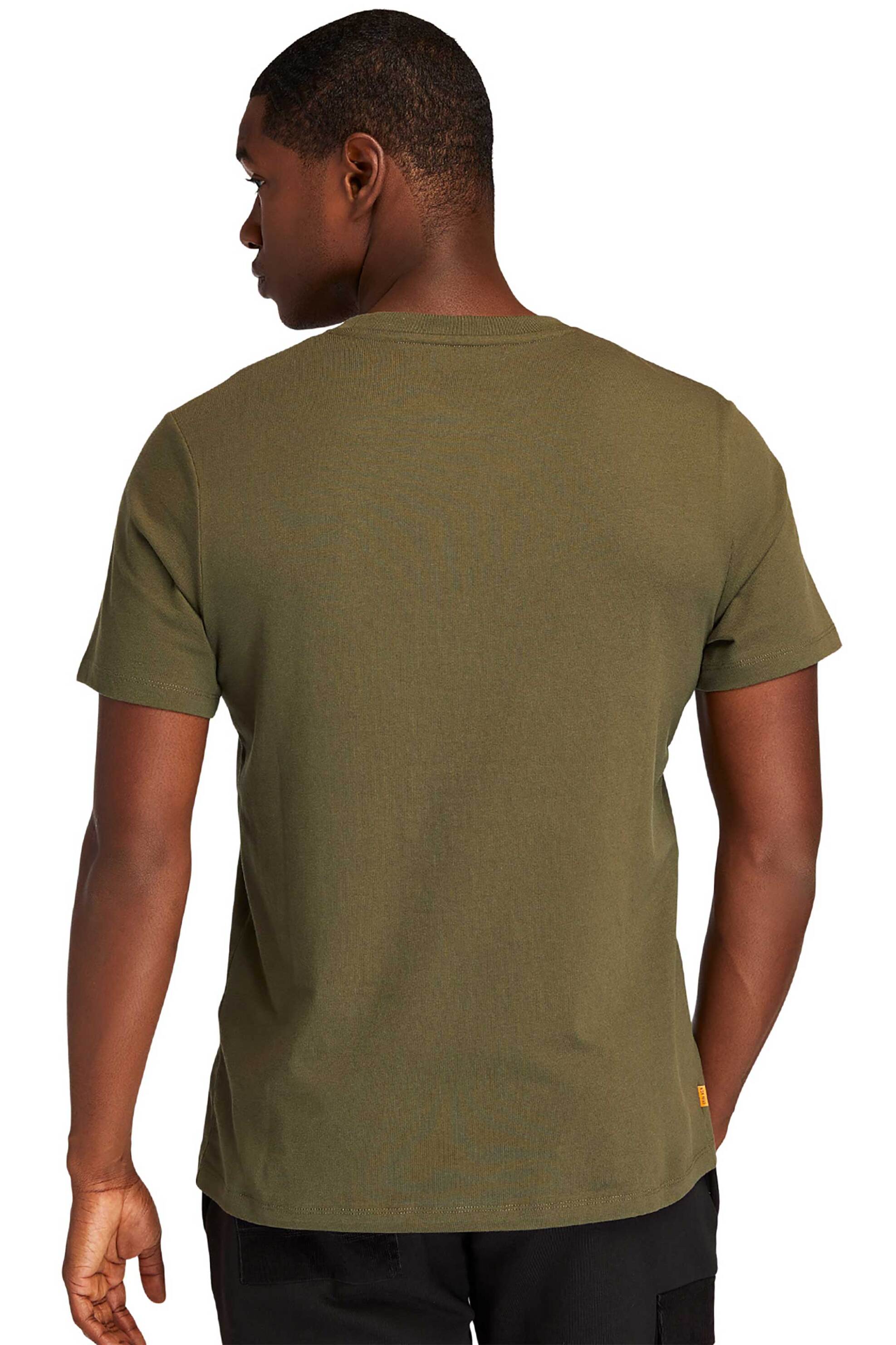Timberland Ανδρικό T-Shirt με Tree Logo Print Regular Fit Kennebec River - Tb0A2C2Ra581 Λαδί
