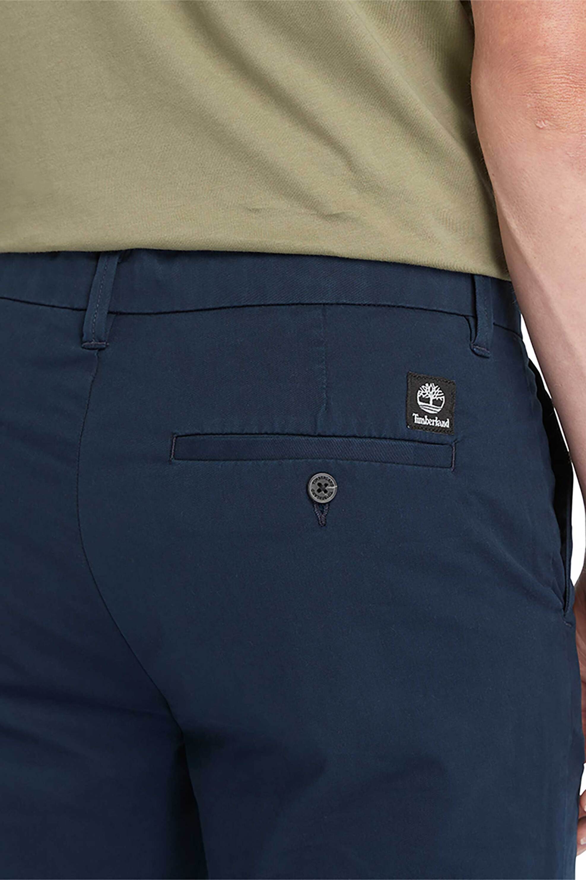 Timberland Ανδρική Βερμούδα Chino Straight Fit Squam Lake&Apos - Tb0A2Dfm4331 Μπλε Σκούρο