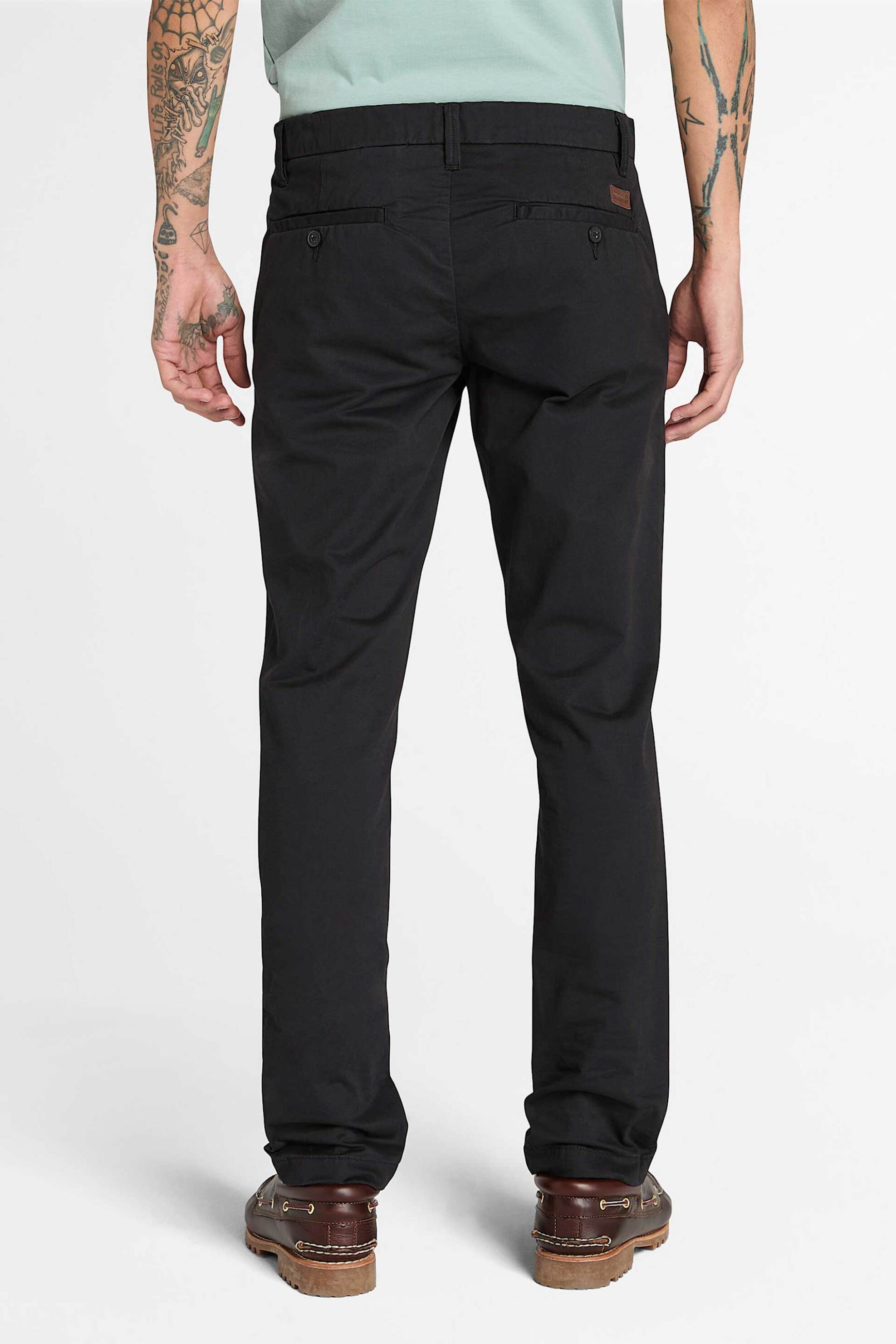 Timberland ανδρικό παντελόνι chino μονόχρωμο Slim Fit "Claremont Twill" - TB0A2BYY0011 Μαύρο φωτογραφία