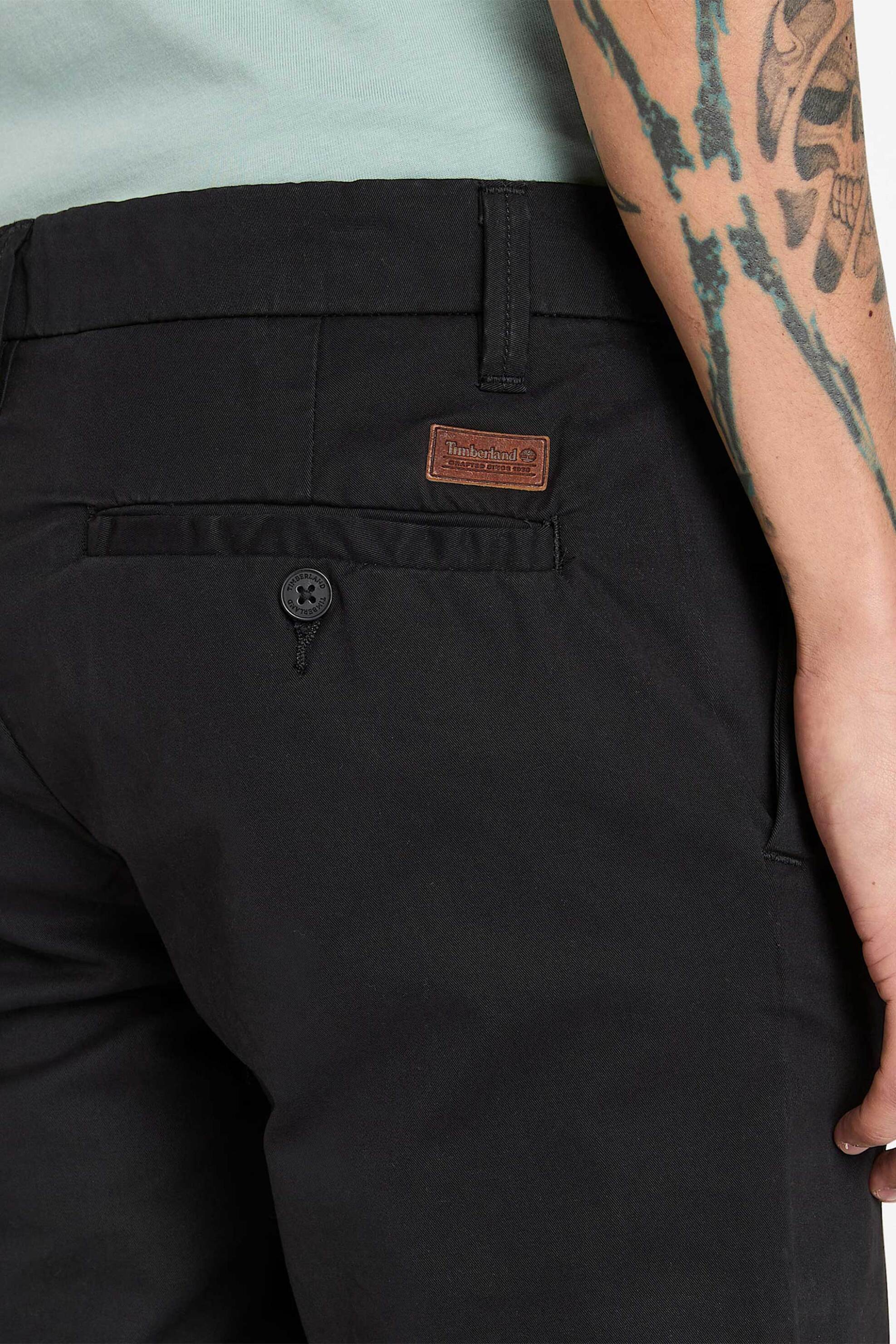 Timberland ανδρικό παντελόνι chino μονόχρωμο Slim Fit "Claremont Twill" - TB0A2BYY0011 Μαύρο φωτογραφία