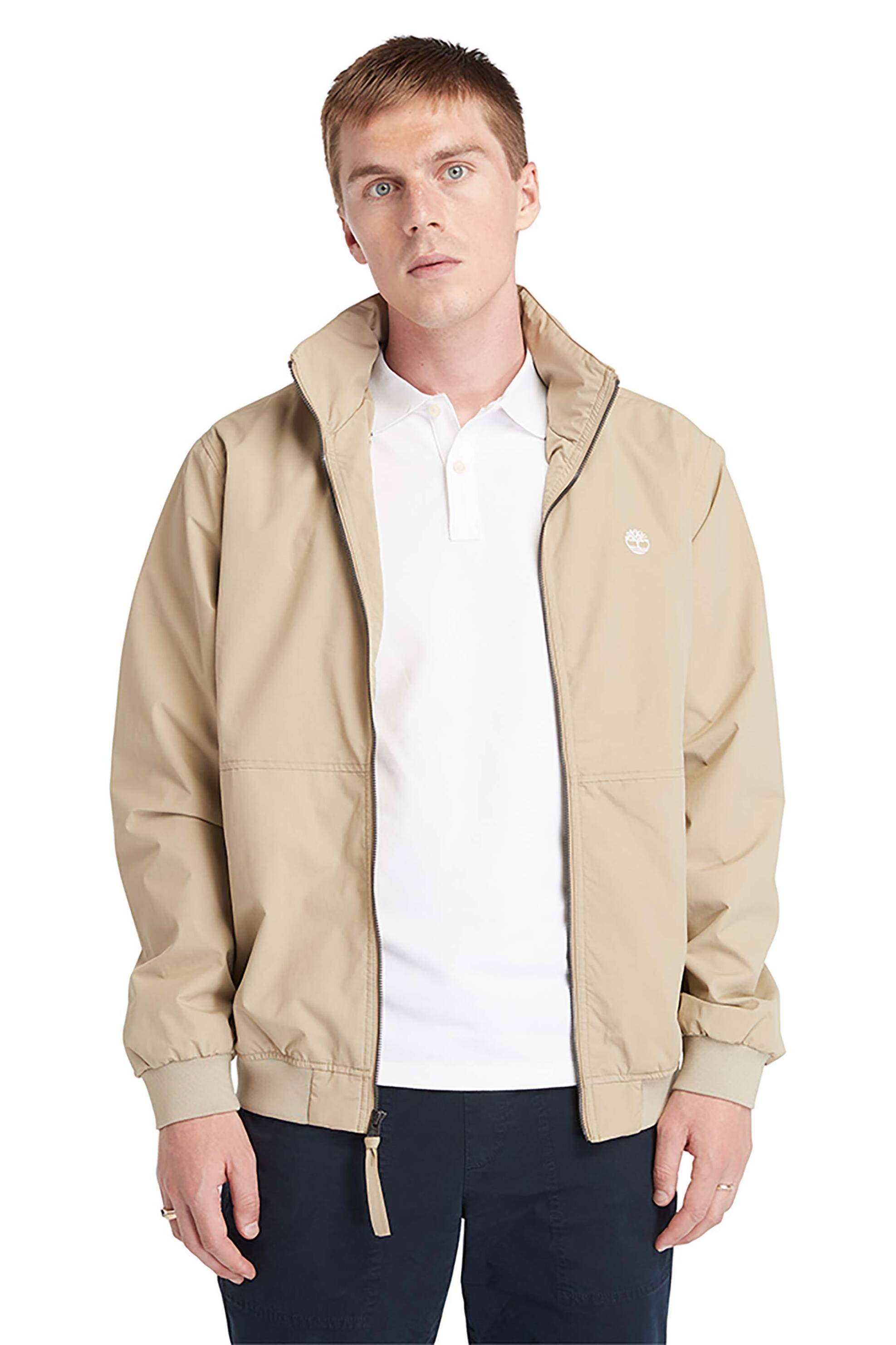 TIMBERLAND Timberland ανδρικό bomber jacket αδιάβροχο με κουκούλα - TB0A5WWBDH41 Μπεζ
