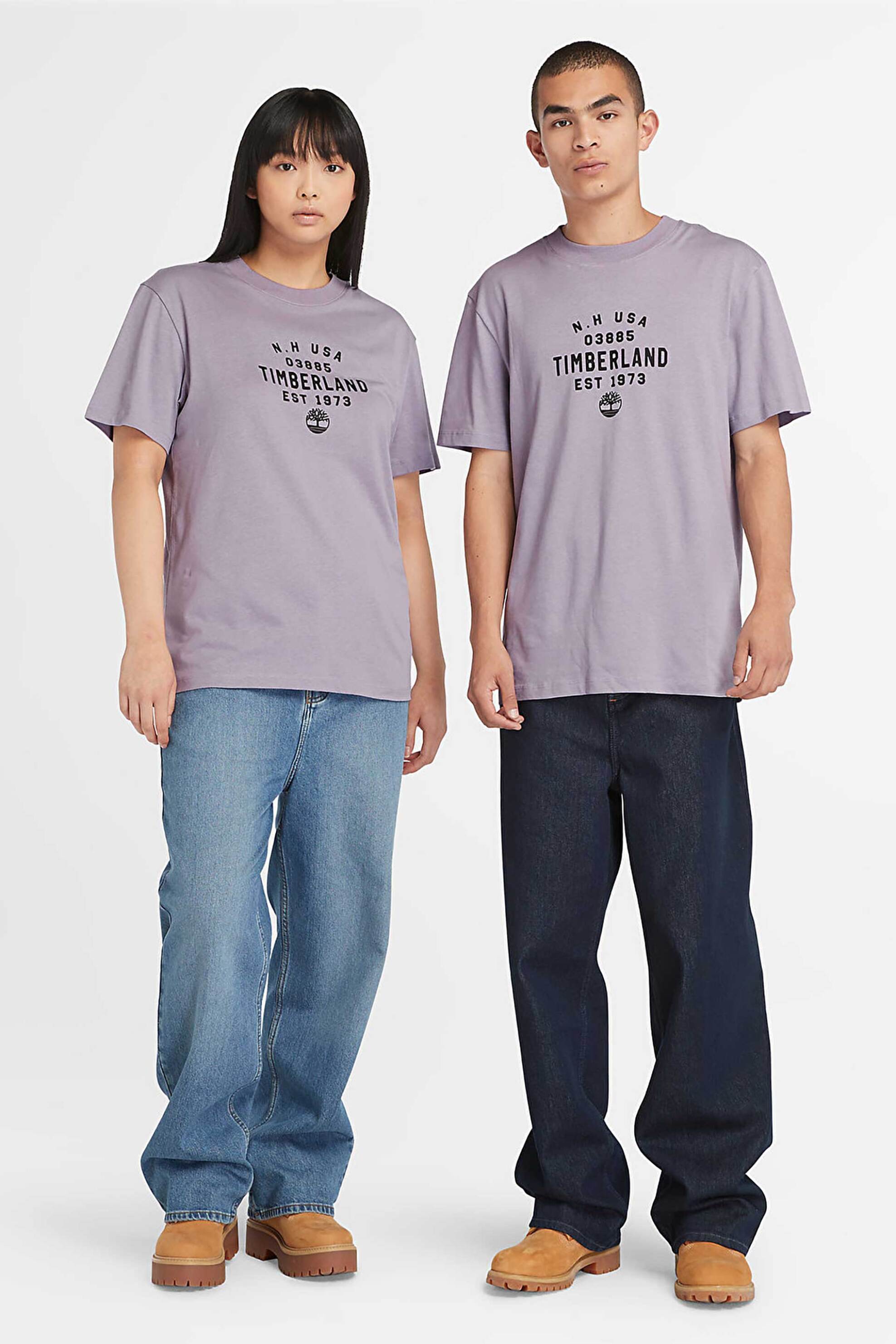 Ανδρική Μόδα > Ανδρικά Ρούχα > Ανδρικές Μπλούζες > Ανδρικά T-Shirts Timberland unisex T-shirt Regular Fit "Graphic Printed" - TB0A5UF7EG71 Λιλά